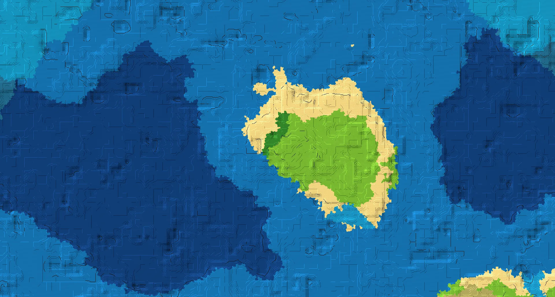 Seed map — Island plains village