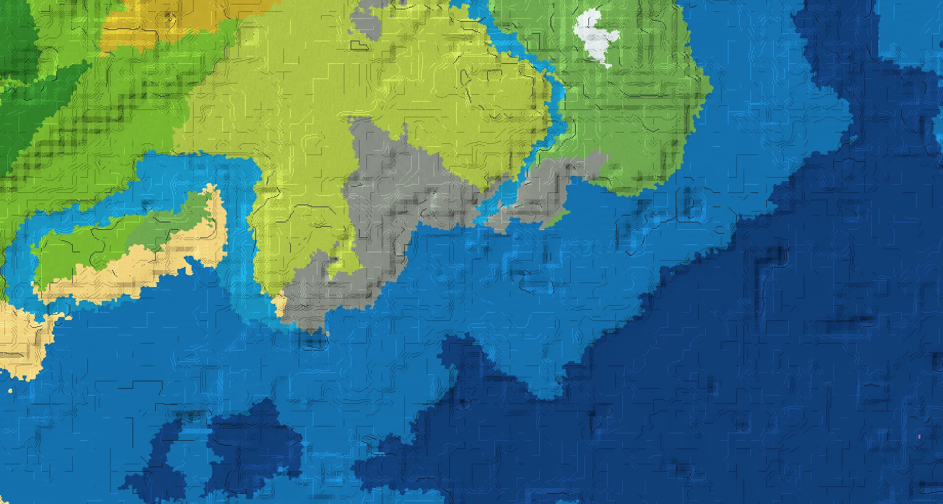 Seed map — Shipwreck and Ruined Portal from Flower Forest