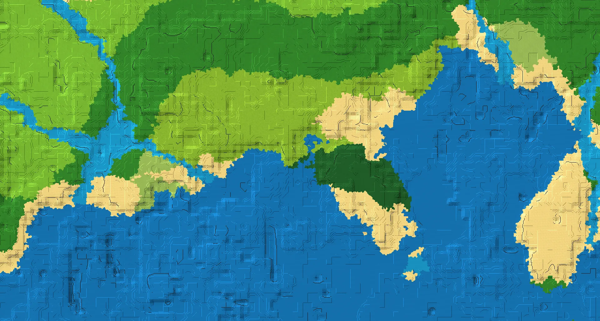 Seed map — Dark forest with variety