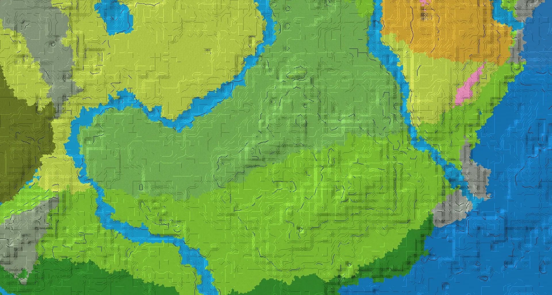 Seed map — Sunflower plains at spawn