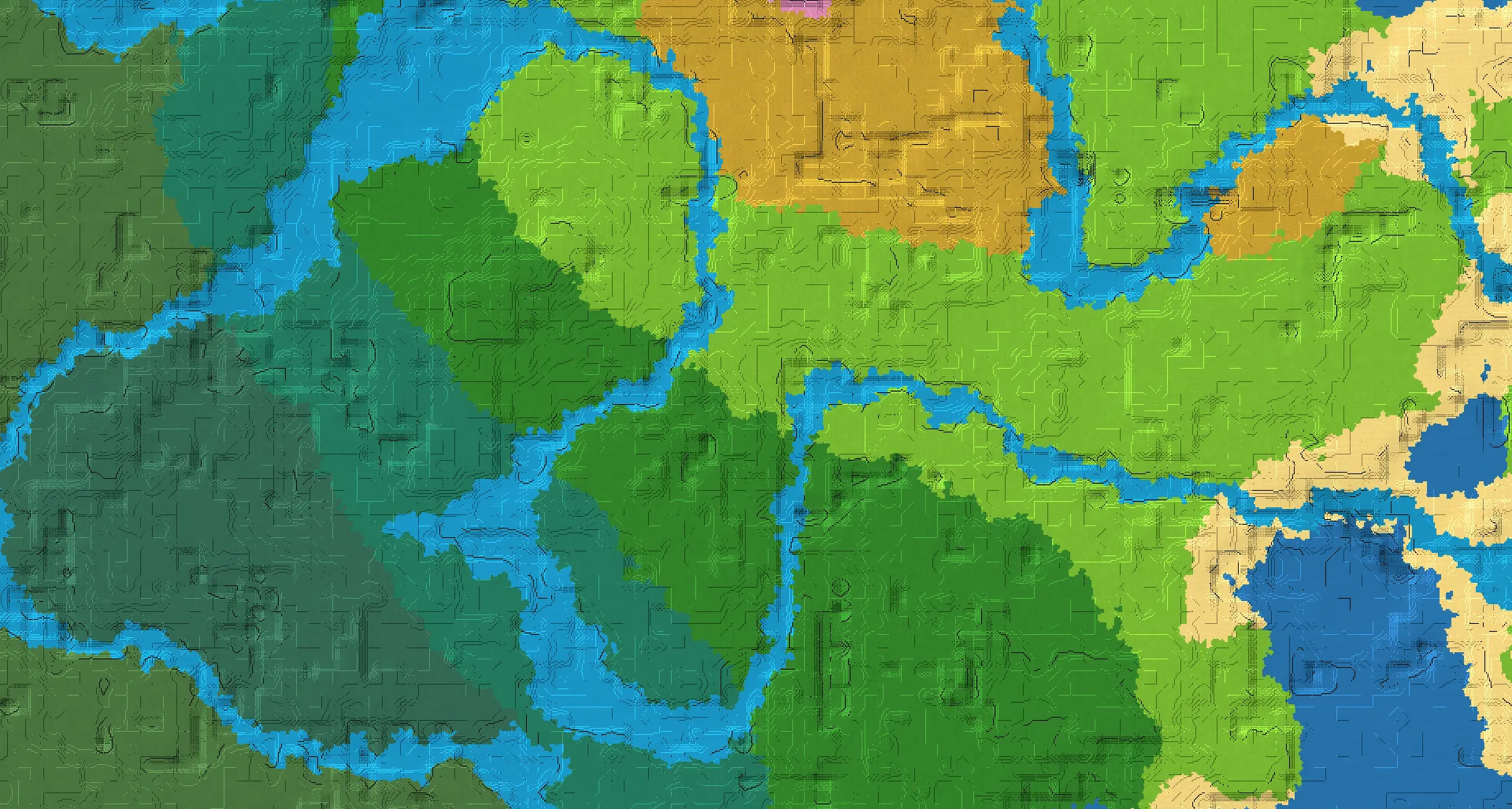 Seed map — Cherry Grove and Village from Dappled Forest with Ruined Portal