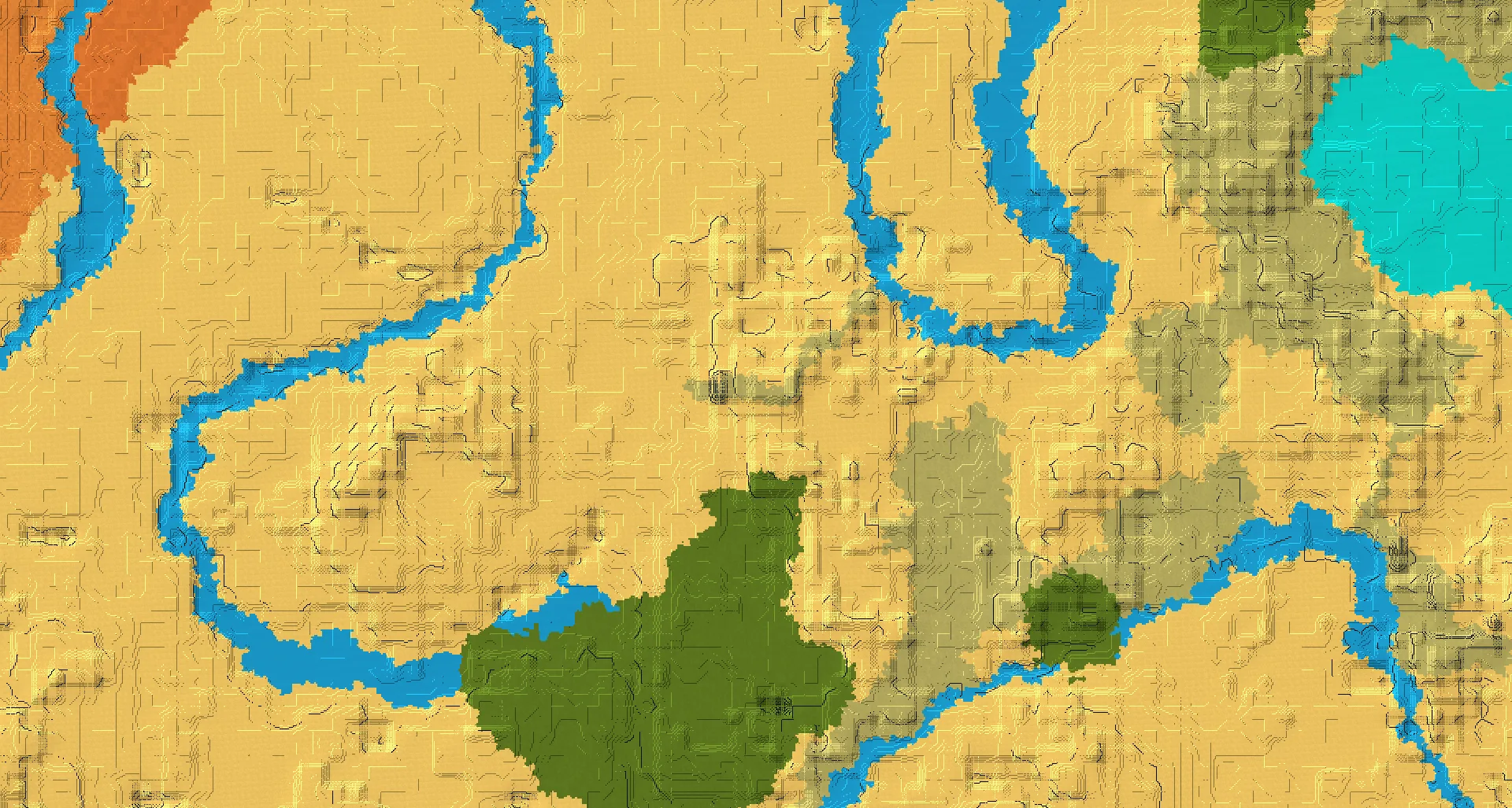 Seed map — Desert Temple North of the Desert Start with Trial Chambers
