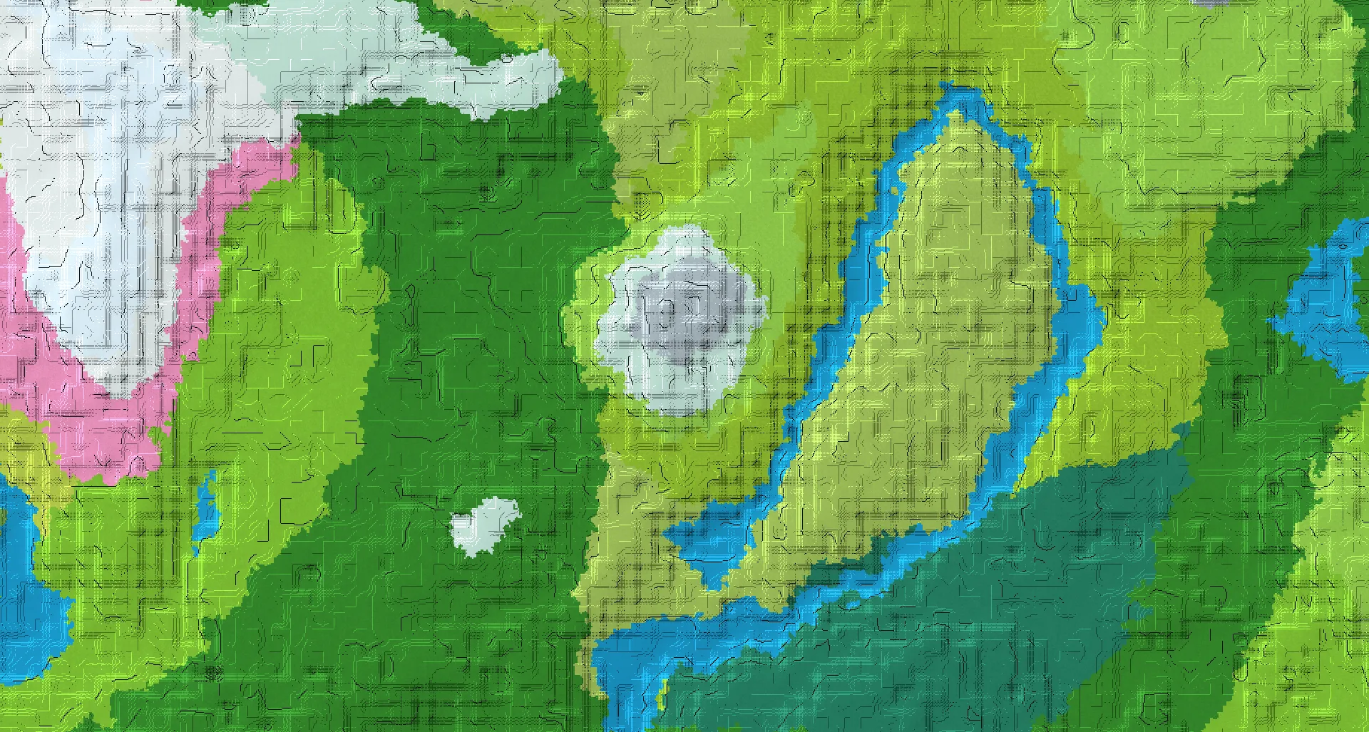 Seed map — Frozen hollow mountain