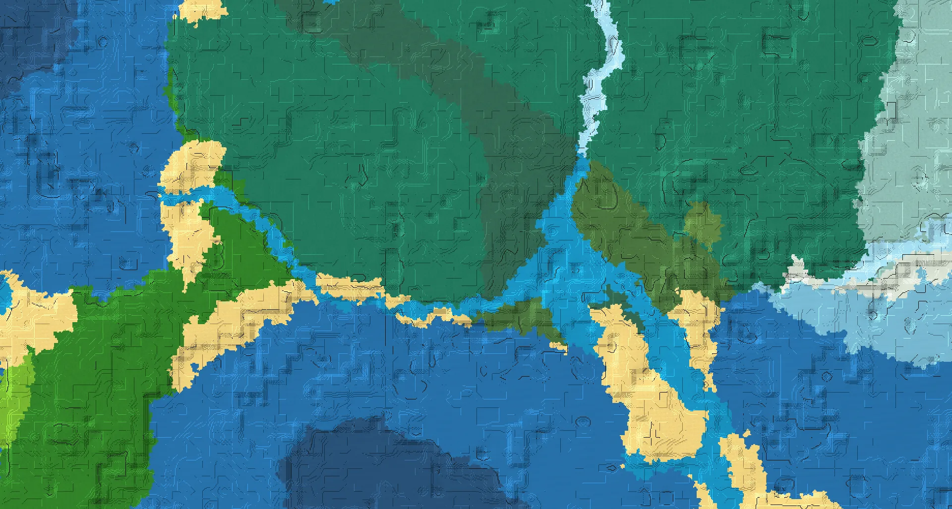 Seed map — Taiga village and Lush caves with Trail ruins