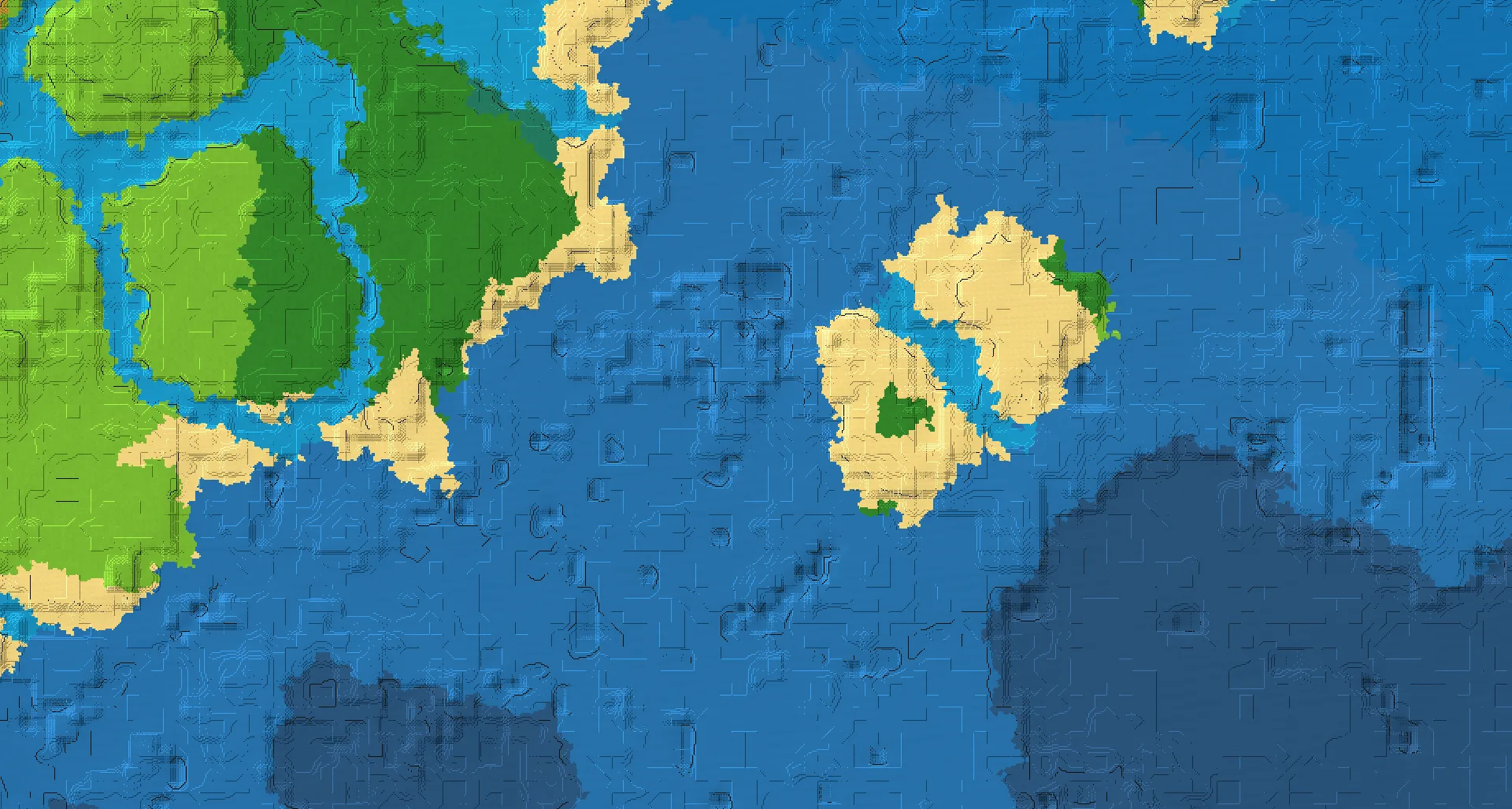 Seed map — Ocean Ruins Southeast of a Forest Start with Trial Chambers