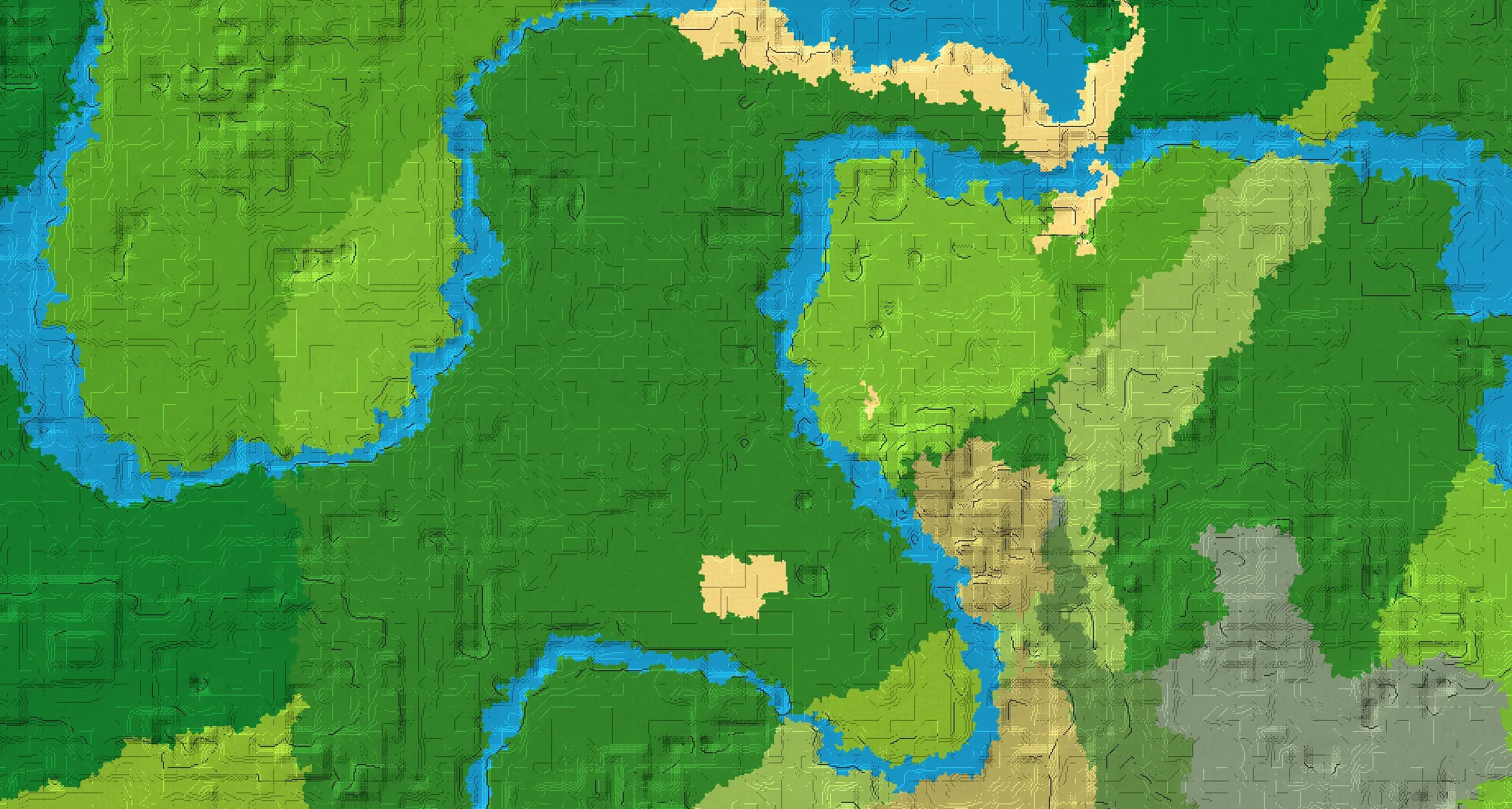 Seed map — Forest Start with Pillager Outpost