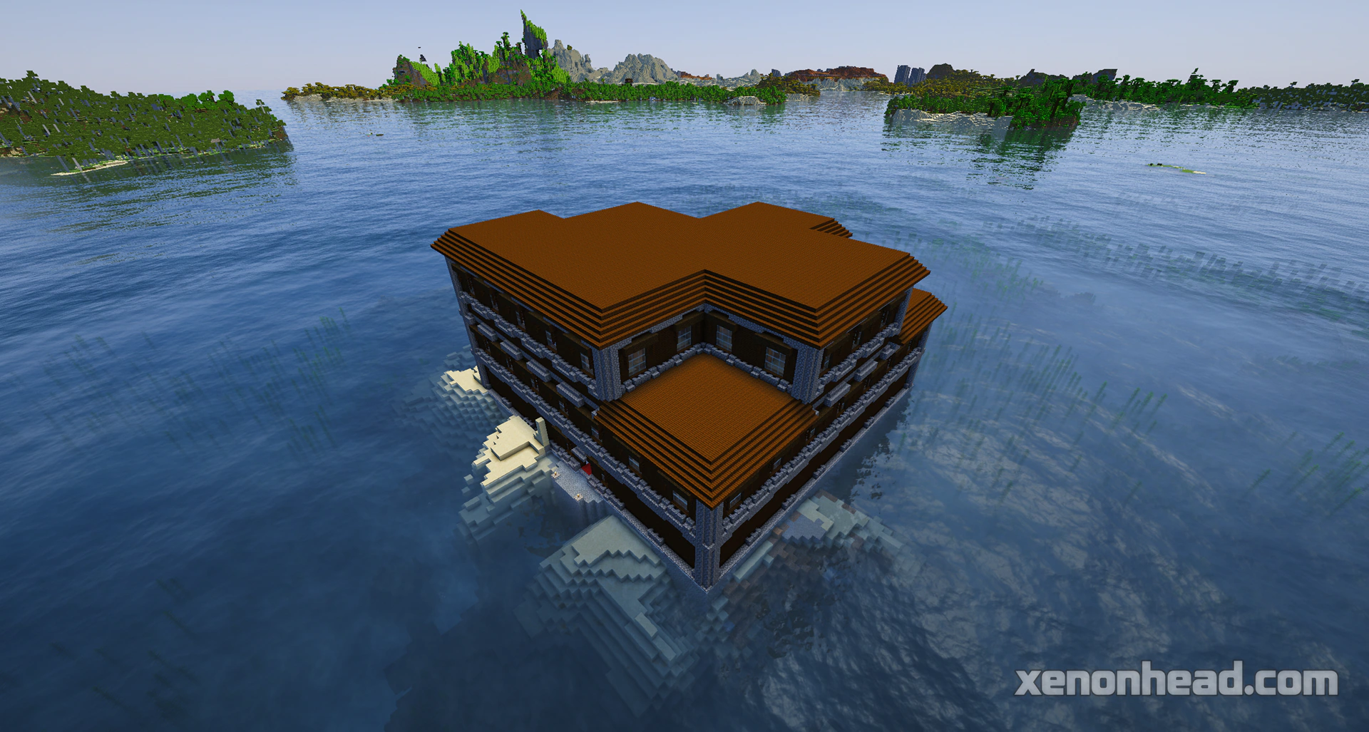 Woodland mansion open ocean