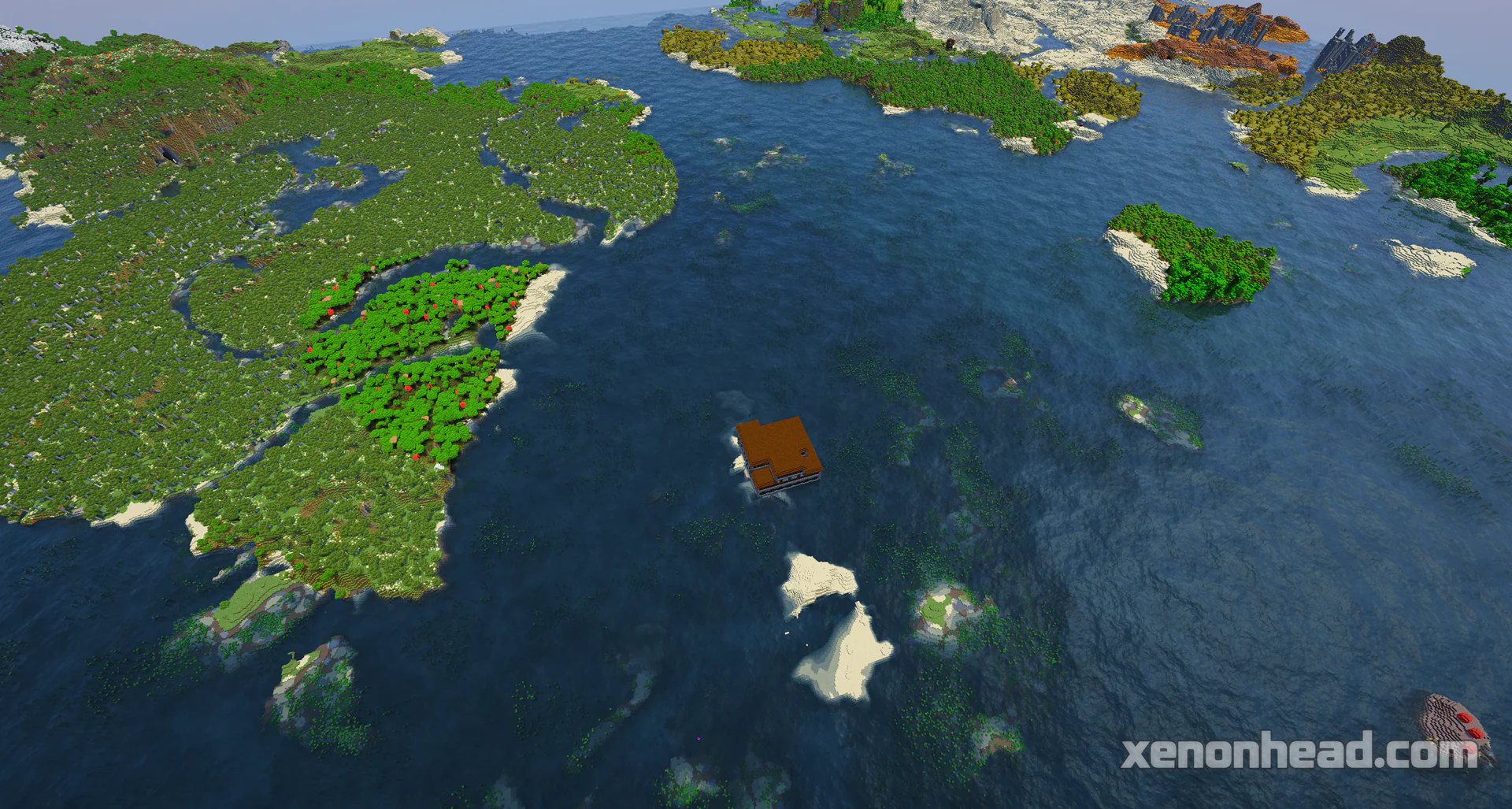 Woodland mansion open ocean