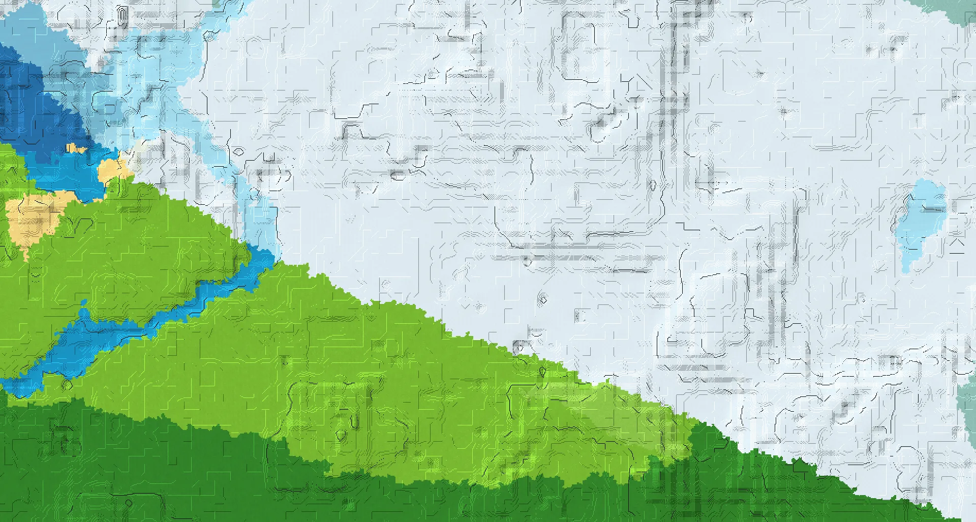 Seed map — Igloo Southeast of a Snowy Plains Start with Trial Chambers