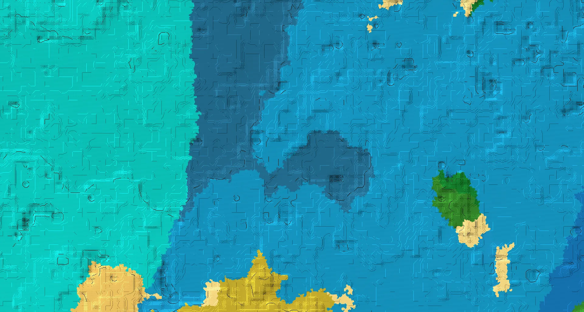 Seed map — Ocean Monument North of a Savanna Start