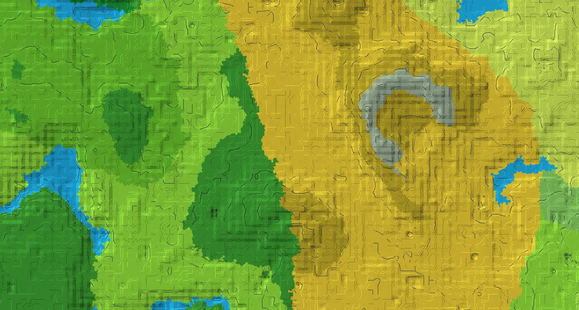 Seed map — Village At the same X/Z position as the Savanna Start