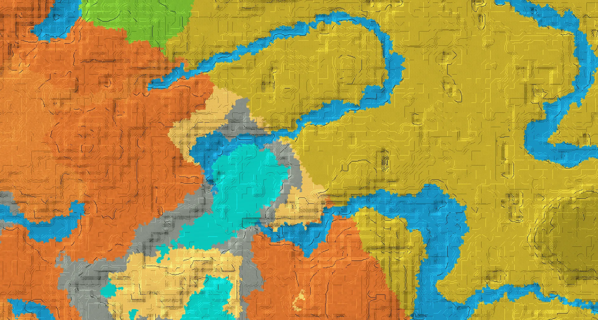 Seed map — Desert Temple and Ruined Portal from Savanna