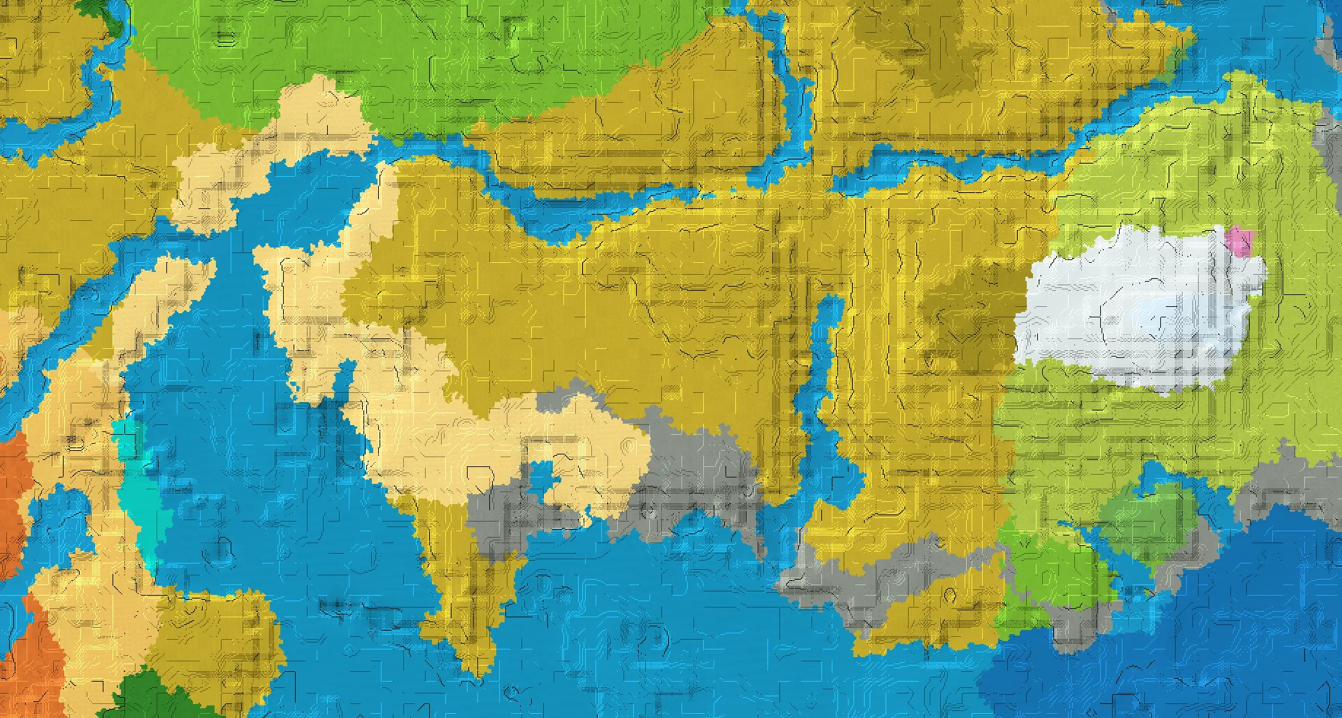 Seed map — Trial Chambers South of a Plains Start at 48, 208