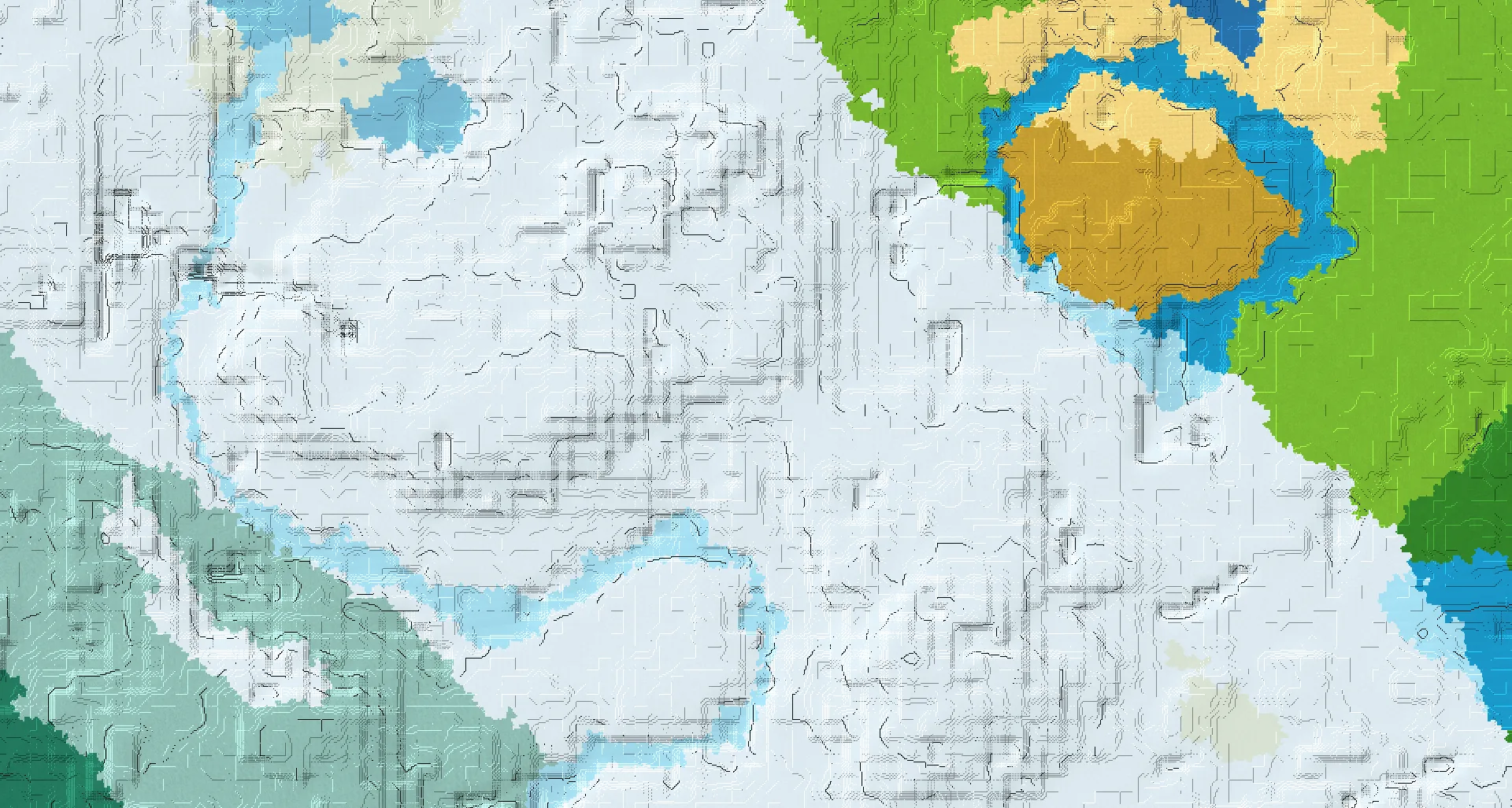 Seed map — Village Southeast of the Snowy Plains Start with Shipwreck