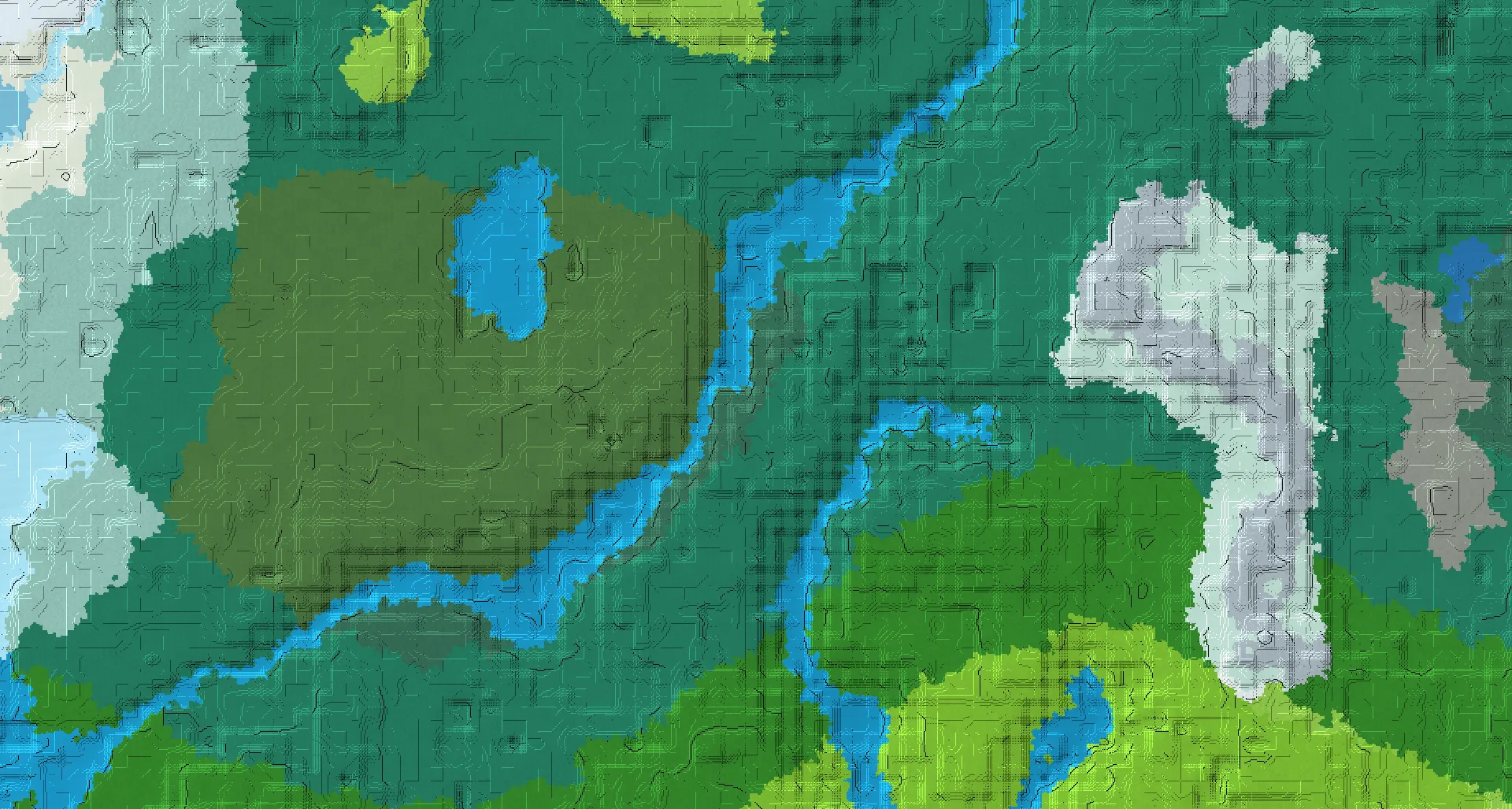 Seed map — 2 Villages near a Taiga Start