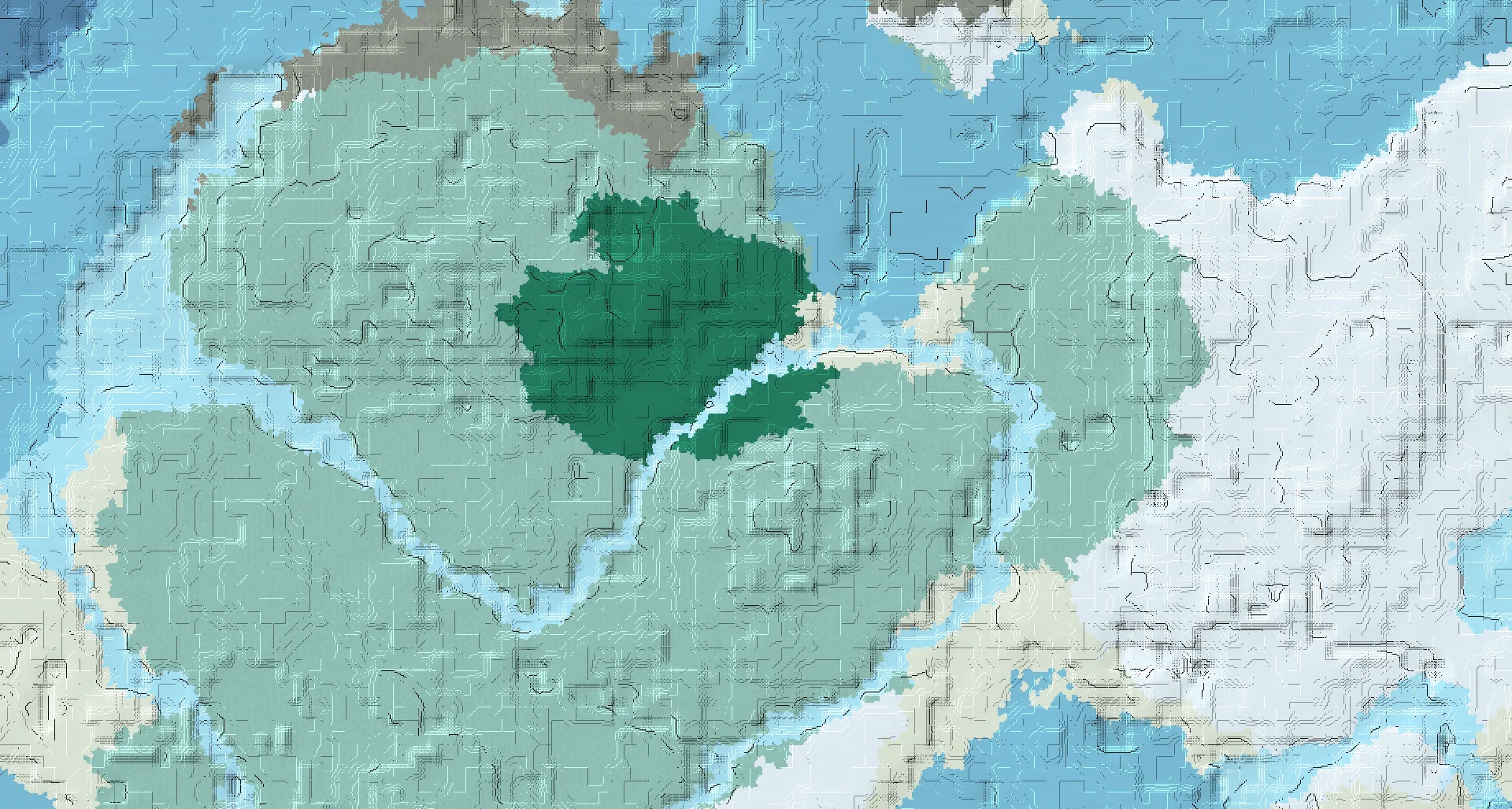 Seed map — Taiga Village and Shipwreck