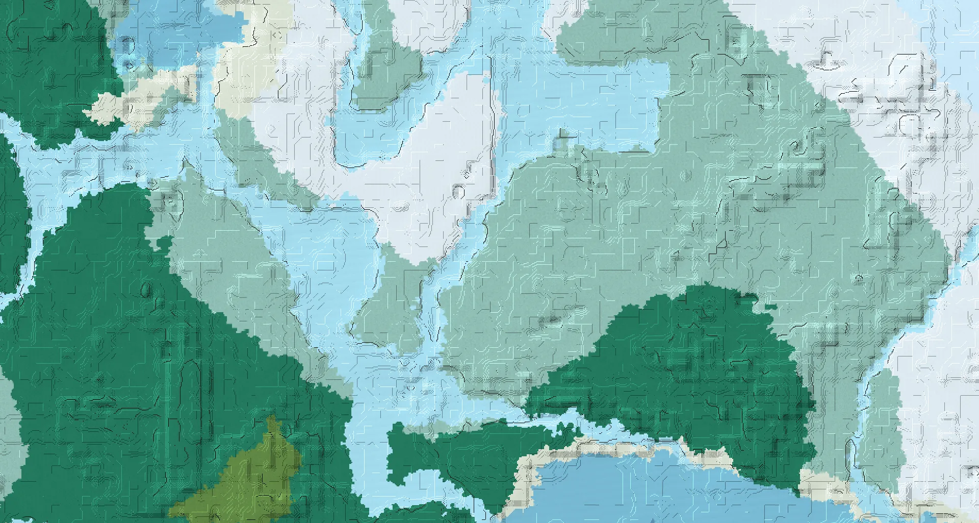 Seed map — Trail Ruins and Ruined Portal from Snowy Taiga