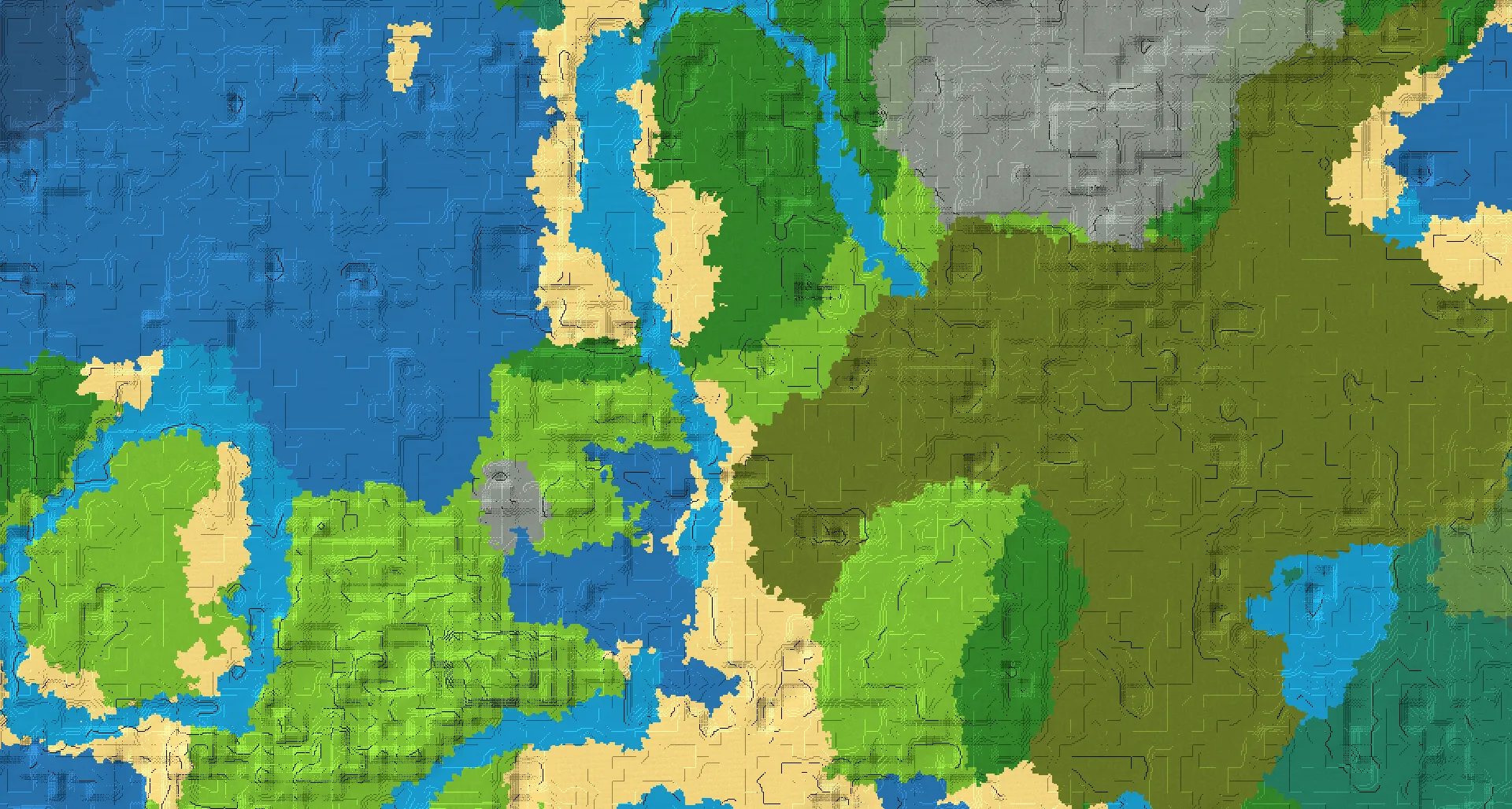 Seed map — Village and Swamp Hut from Plains
