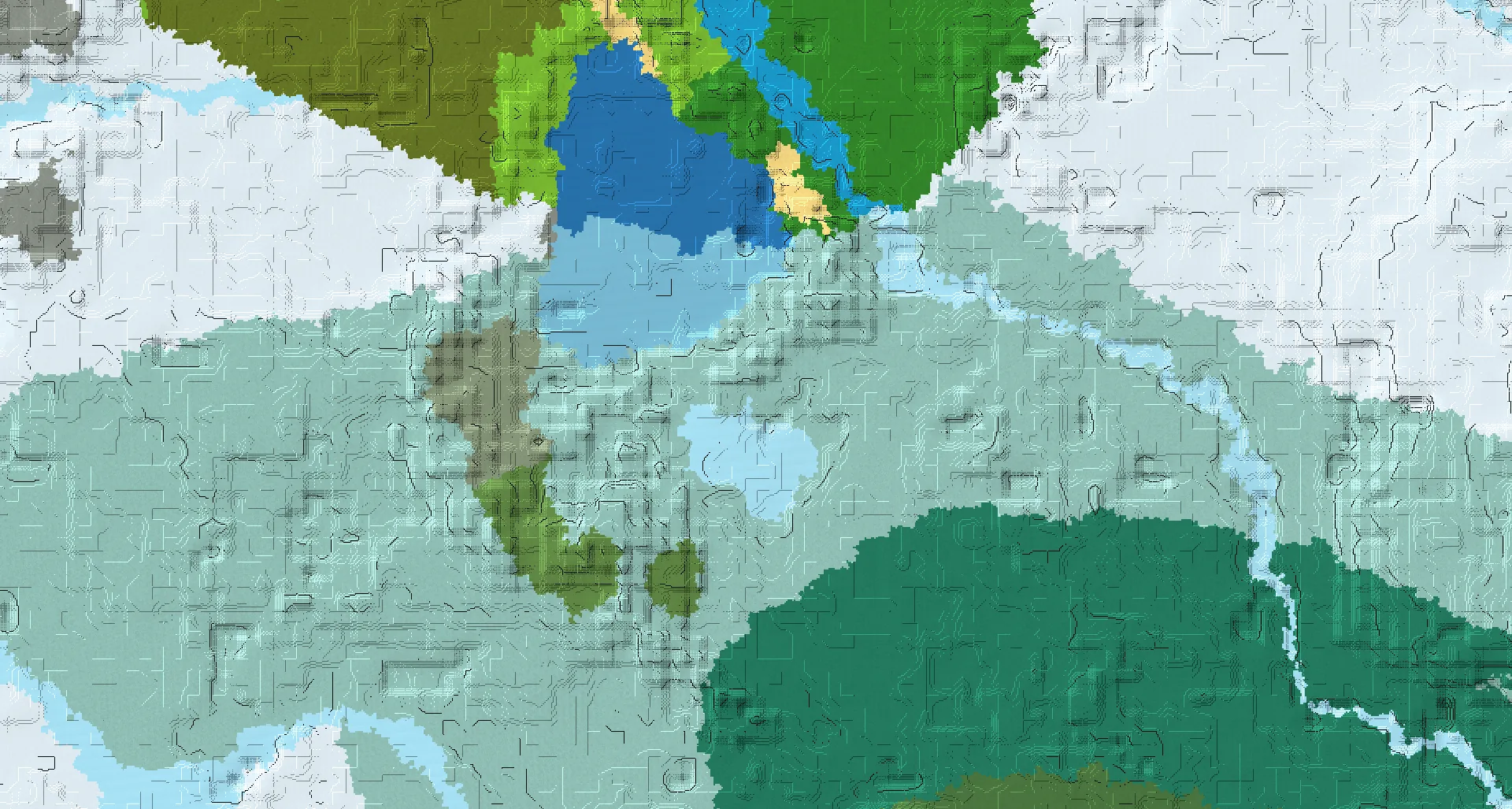 Seed map — Village and Ruined Portal from Snowy Taiga with Trial Chambers