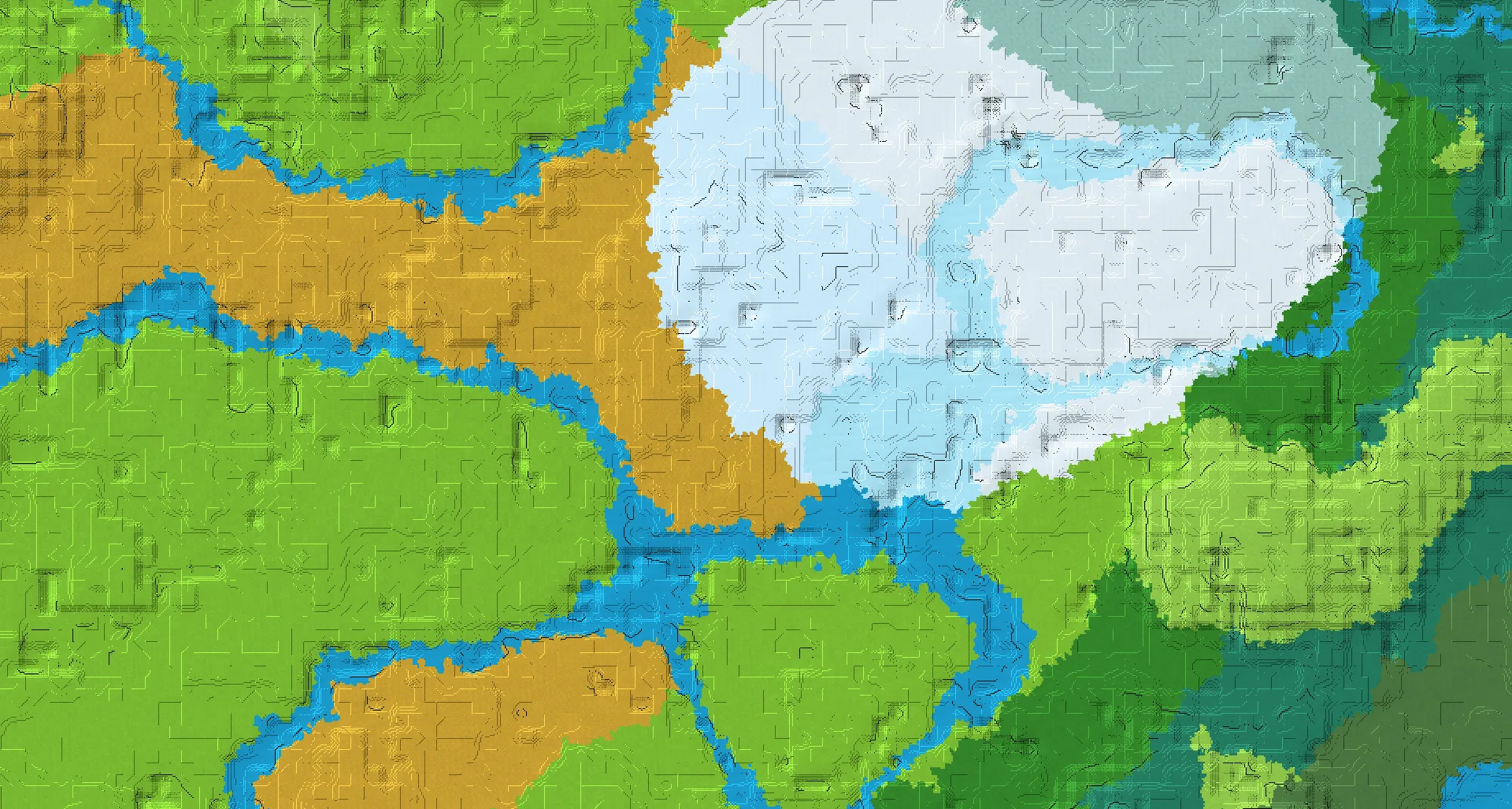 Seed map — Towering packed-ice spires