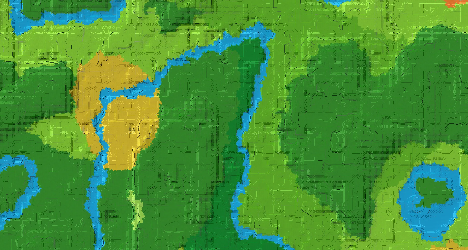 Seed map — Jungle edge for easy access