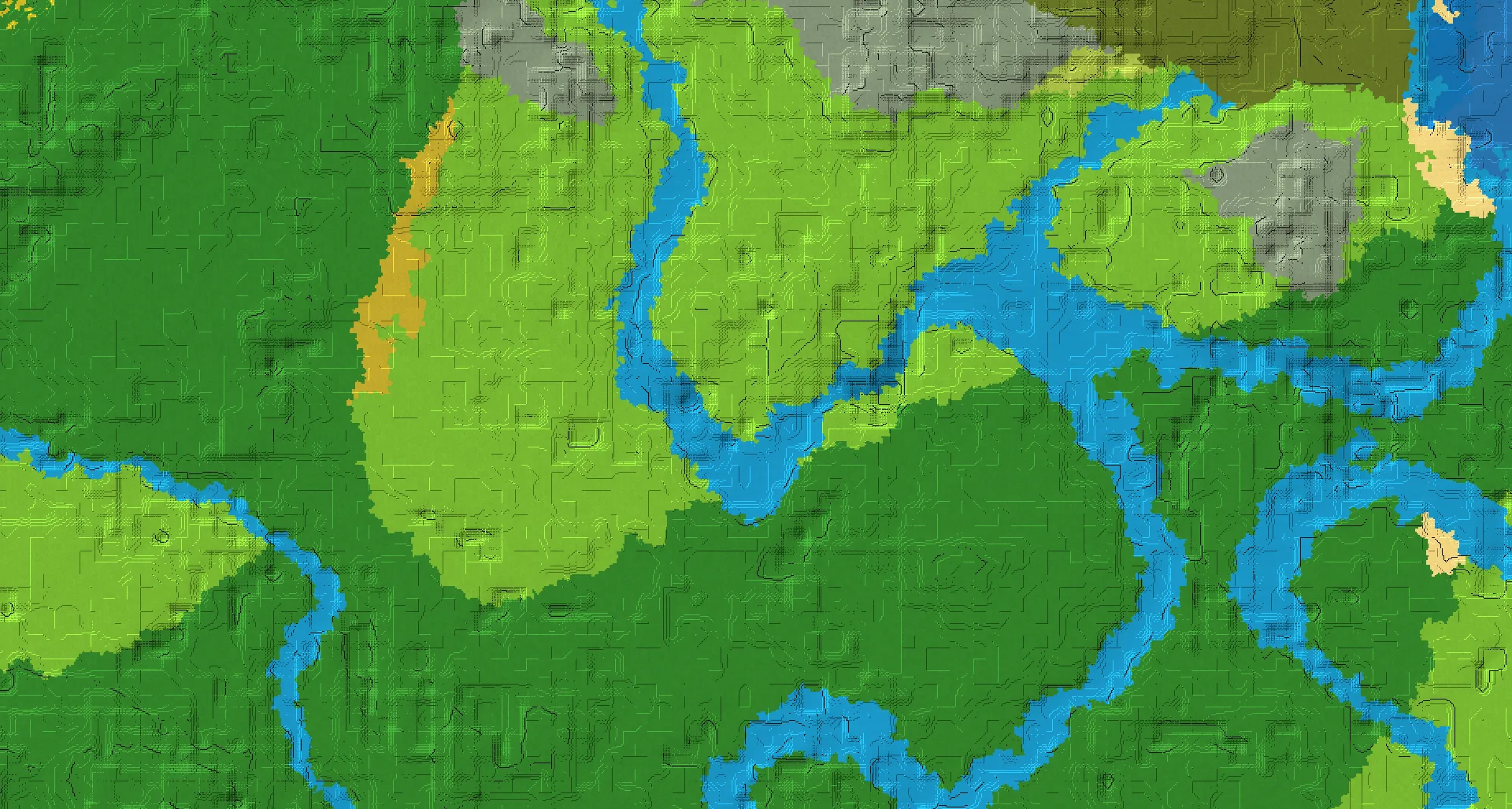 Seed map — Trial Chambers East of a Plains Start with Village