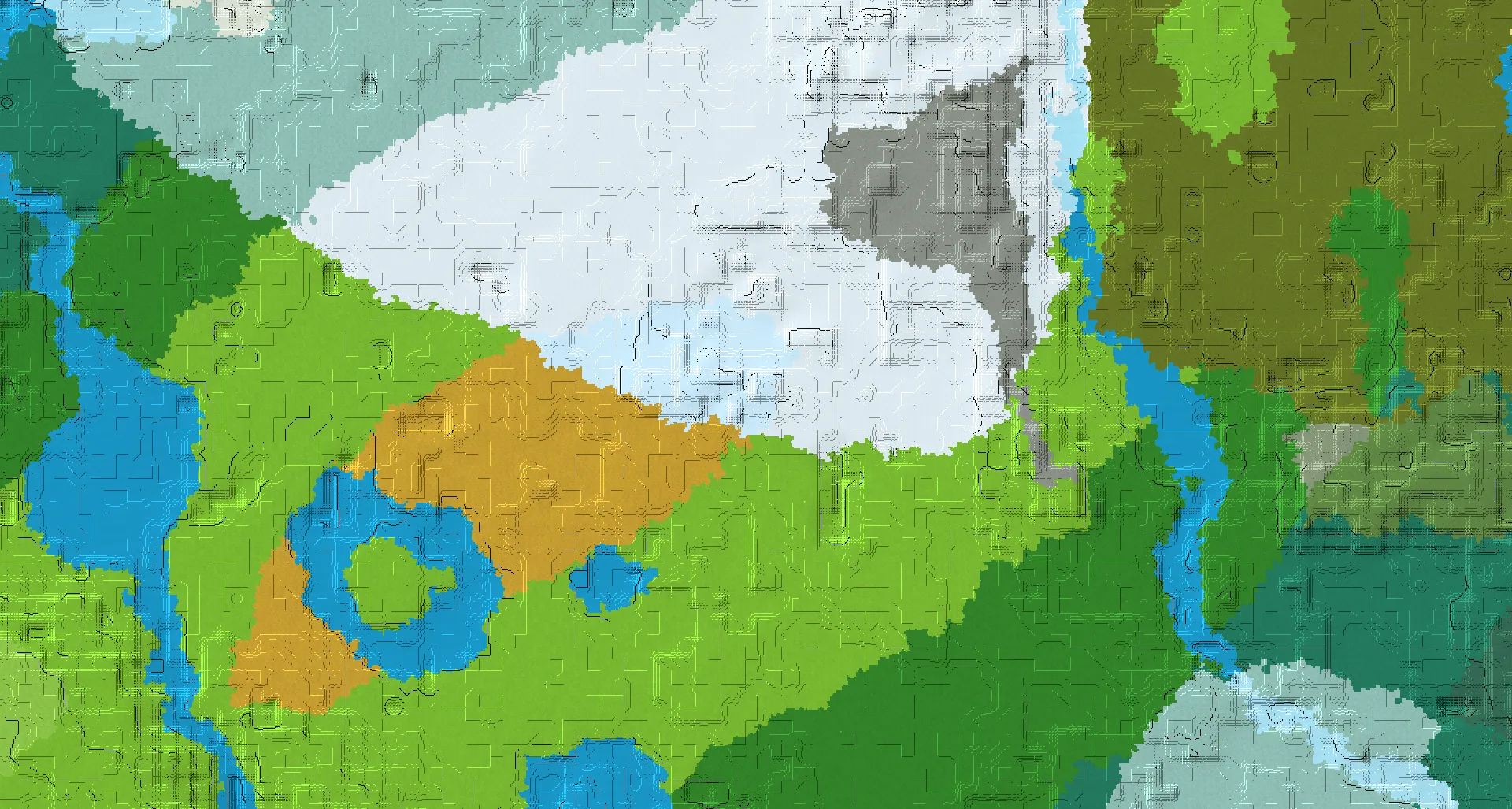 Seed map — Ice Spikes North of a Taiga Start