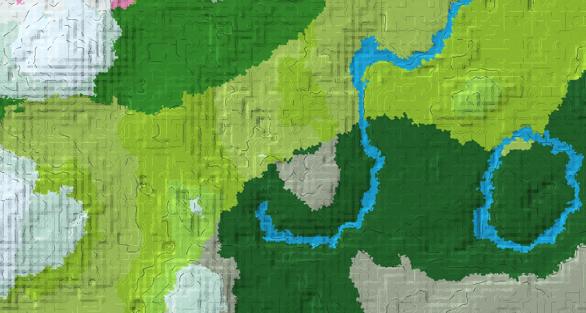Seed map — Woodland Mansion and Pale Garden from Forest