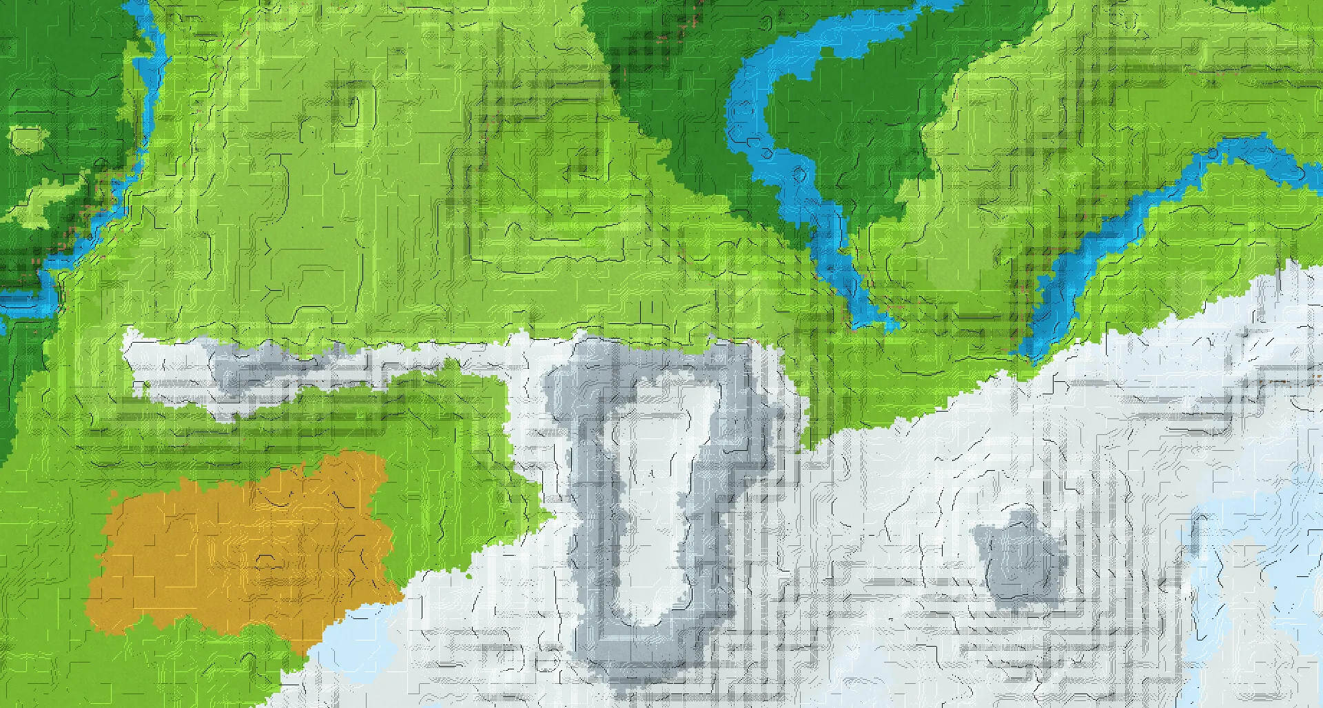 Seed map — Jagged Peaks Start and an Ancient City Route