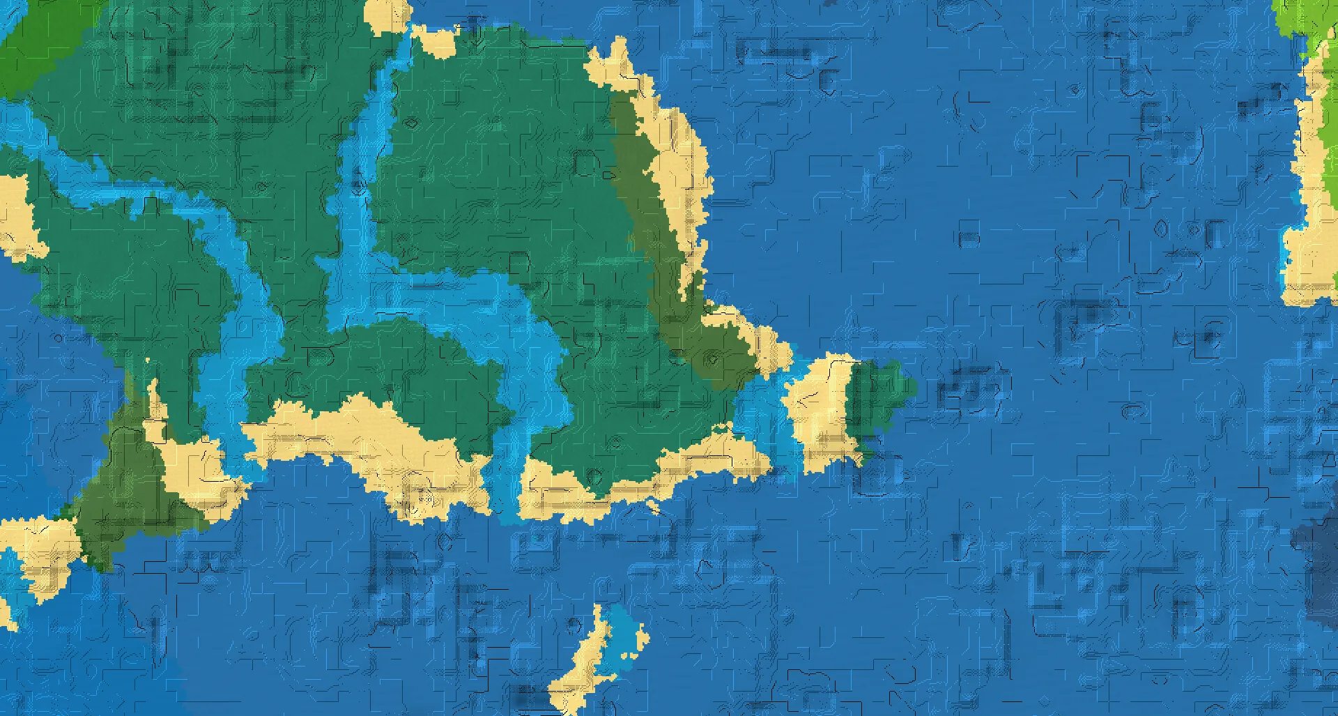 Seed map — Taiga Start with Trial Chambers with Pillager Outpost