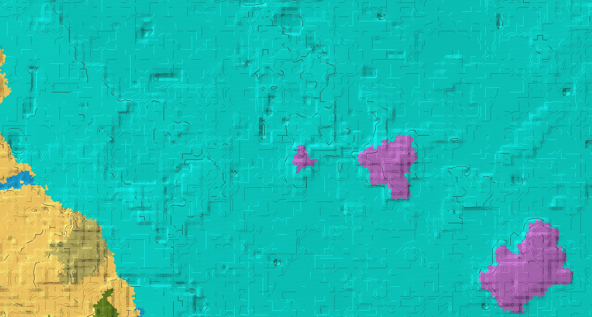 Seed map — Mushroom Fields Northeast of a Desert Start