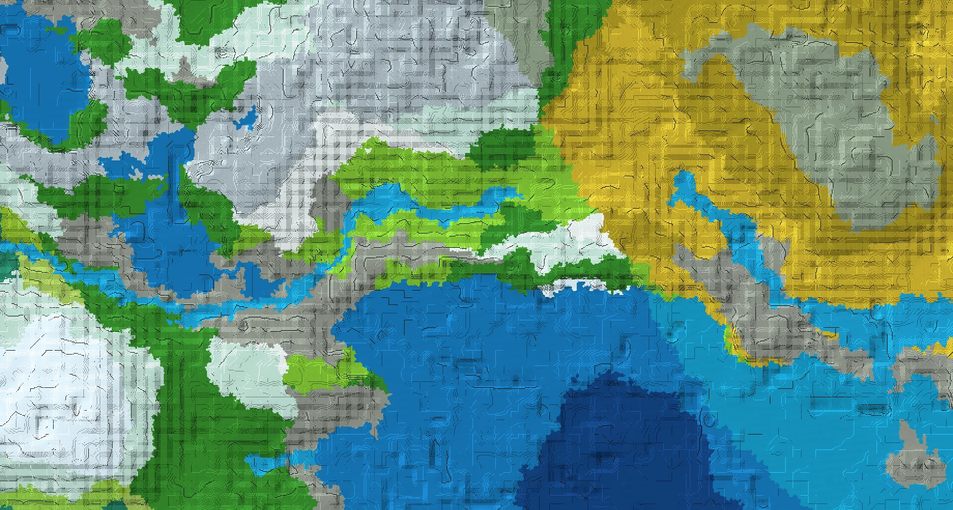 Seed map — Deep Dark Southeast of a Plains Start