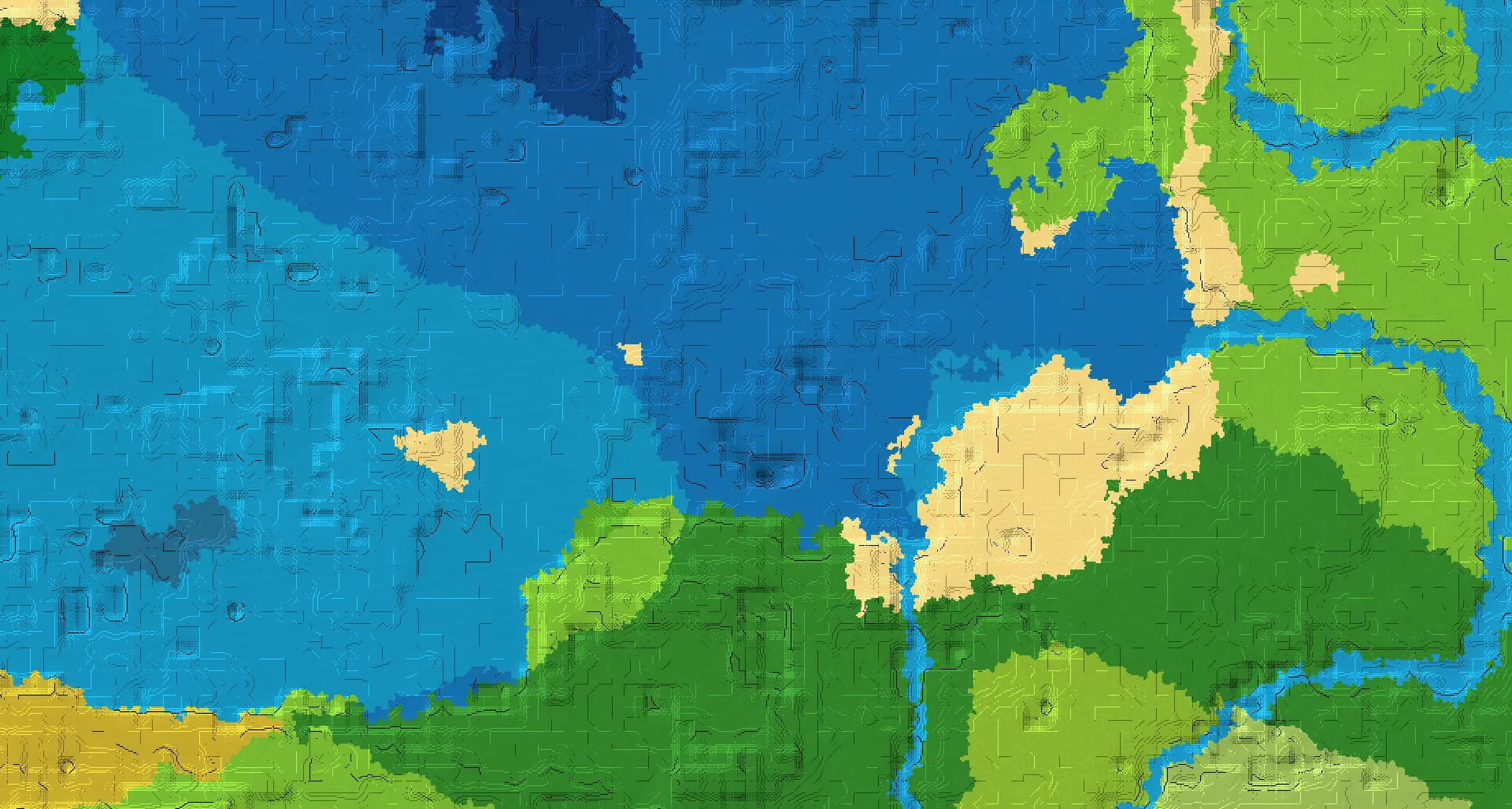 Seed map — Submerged shipwreck and Buried ruined portal