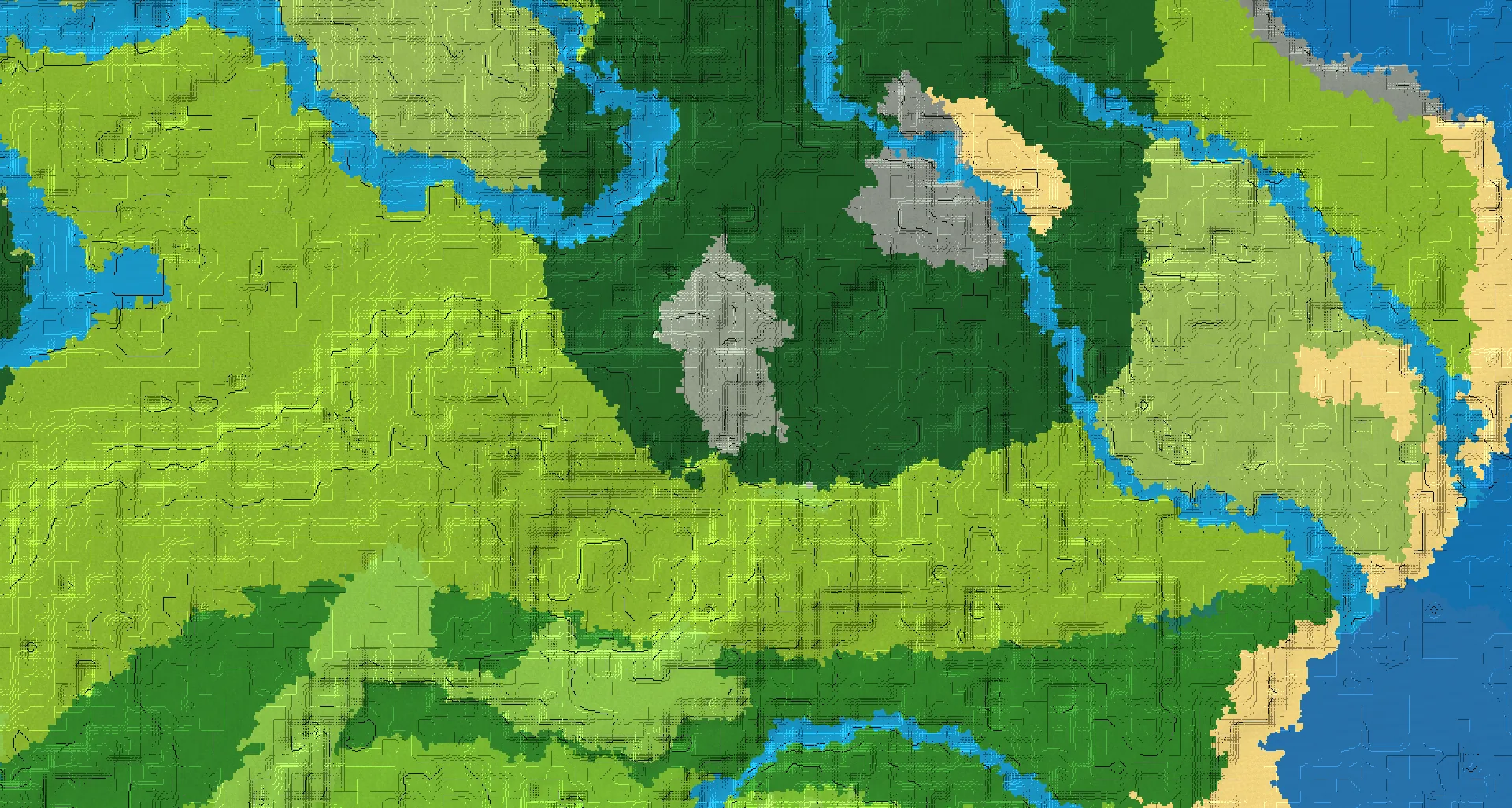 Seed map — Pale Garden Northwest of a Forest Start with Trial Chambers