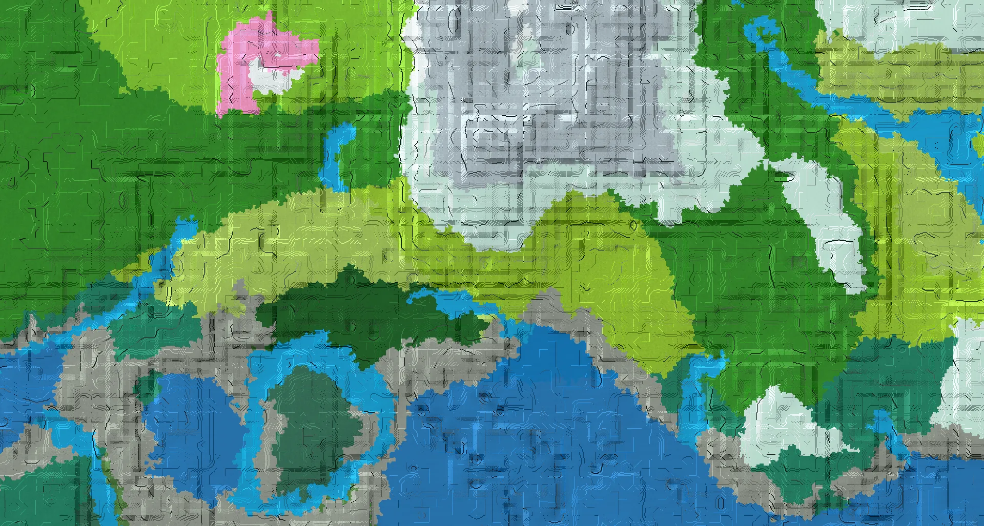 Seed map — Lush Caves West of a Birch Forest Start