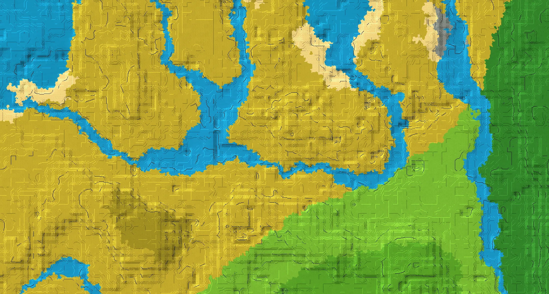Seed map — Village and Ruined Portal from Savanna