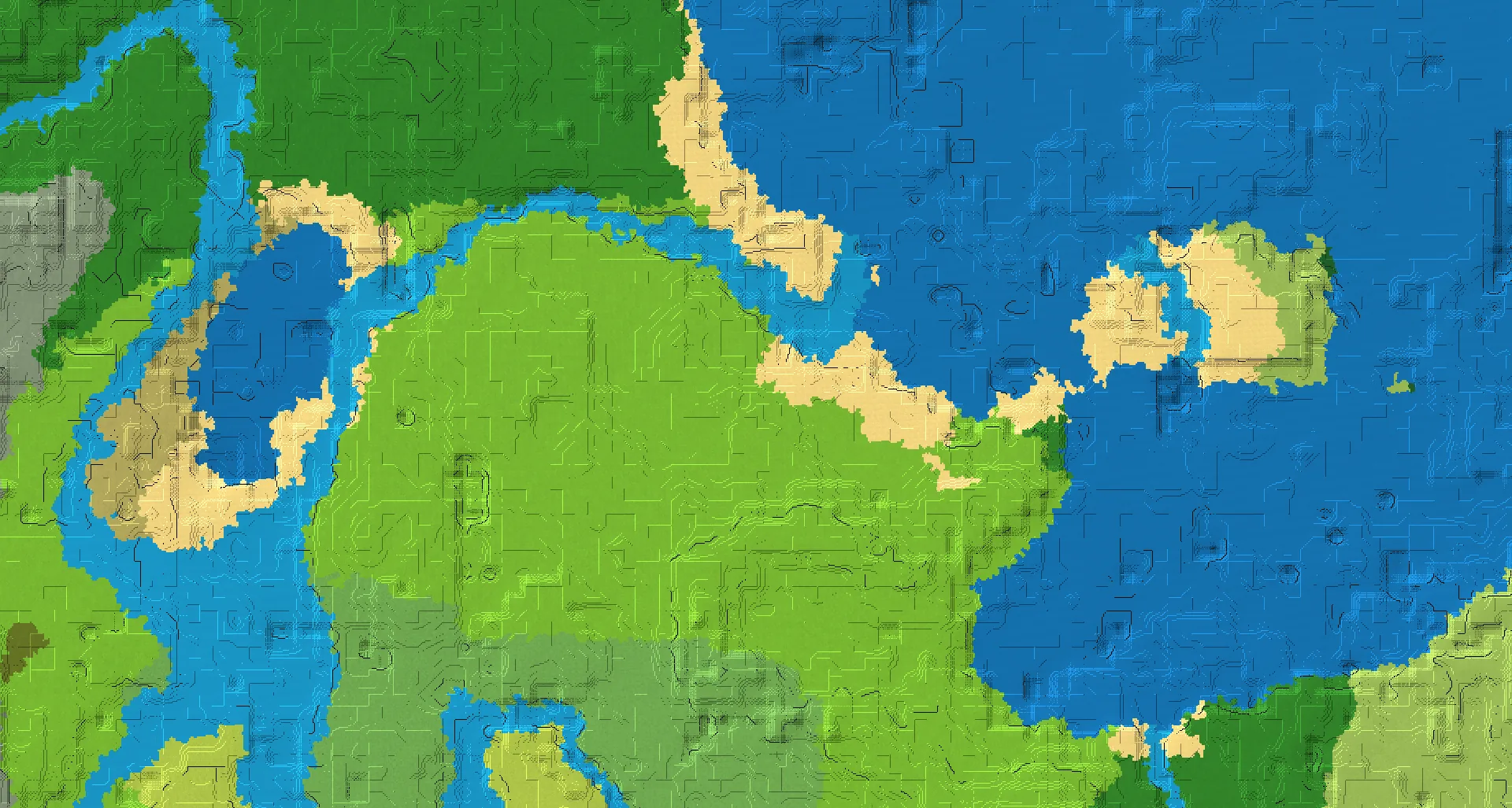 Seed map — 2 Villages near a Plains Start at 176, -192