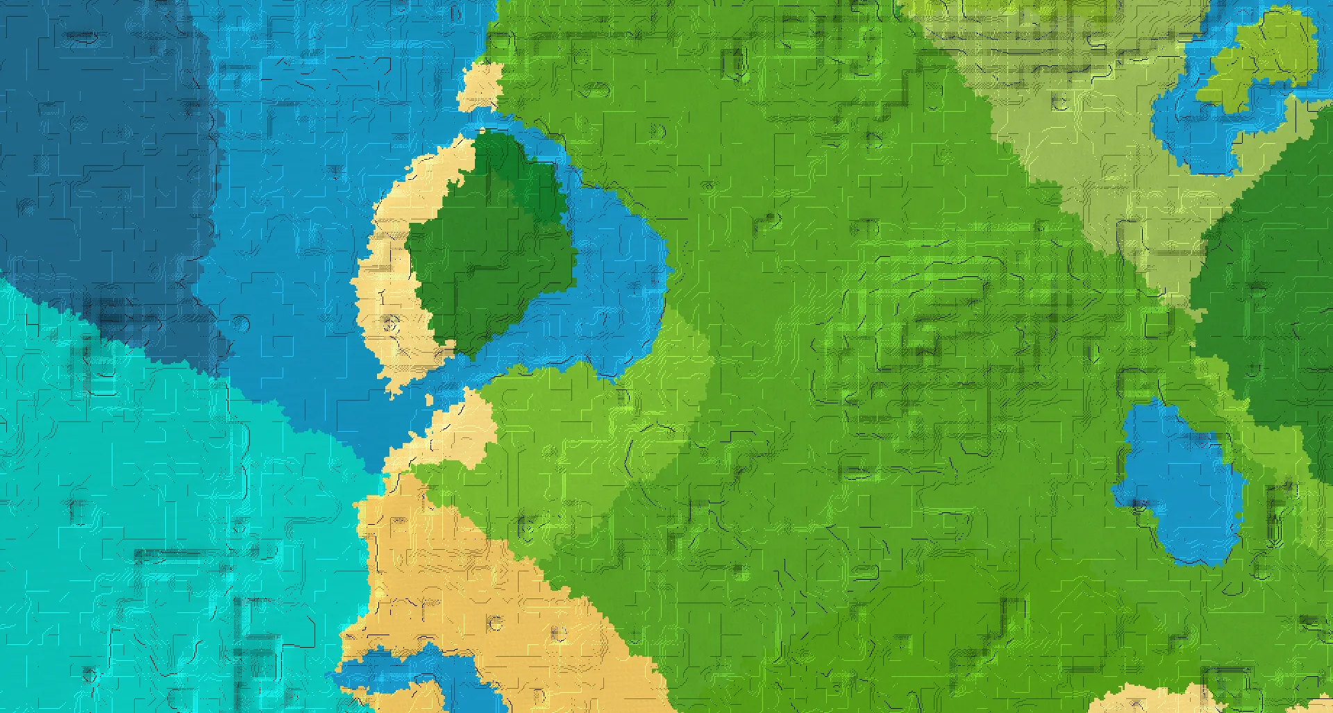 Seed map — Village Southwest of the Sparse Jungle Start