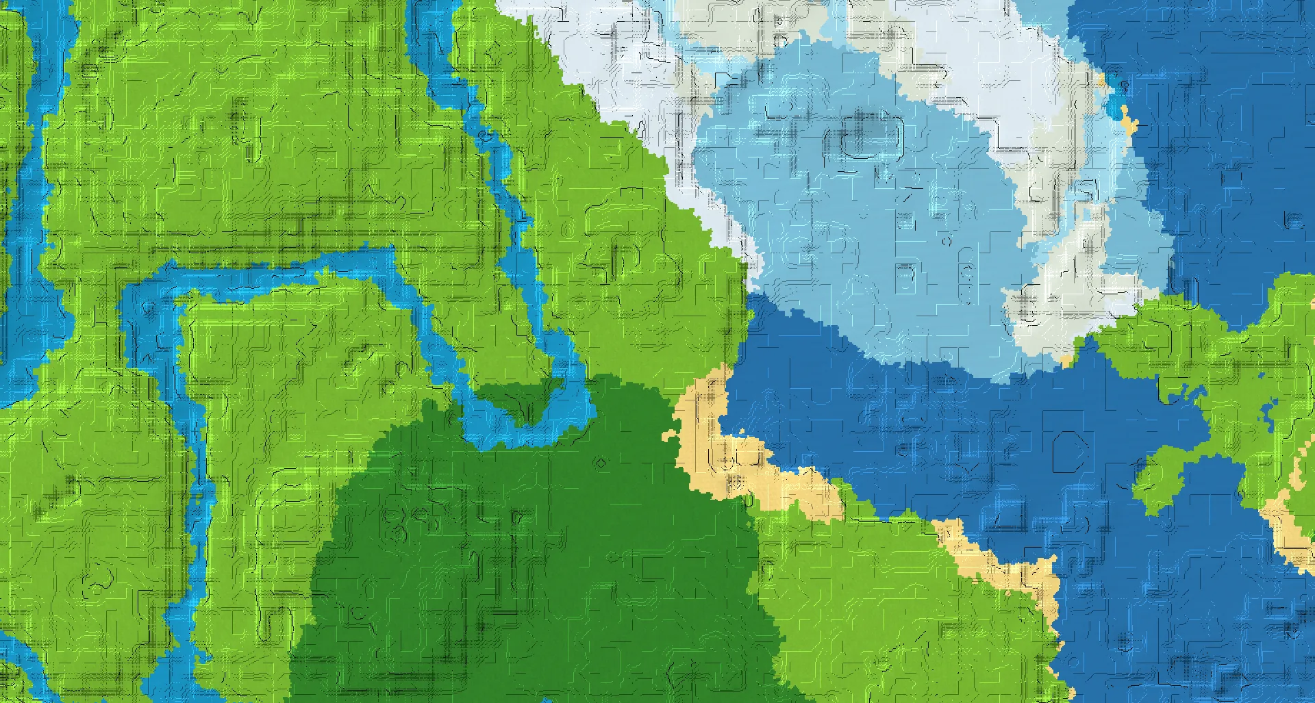 Seed map — Stronghold Northeast of a Dappled Forest Start