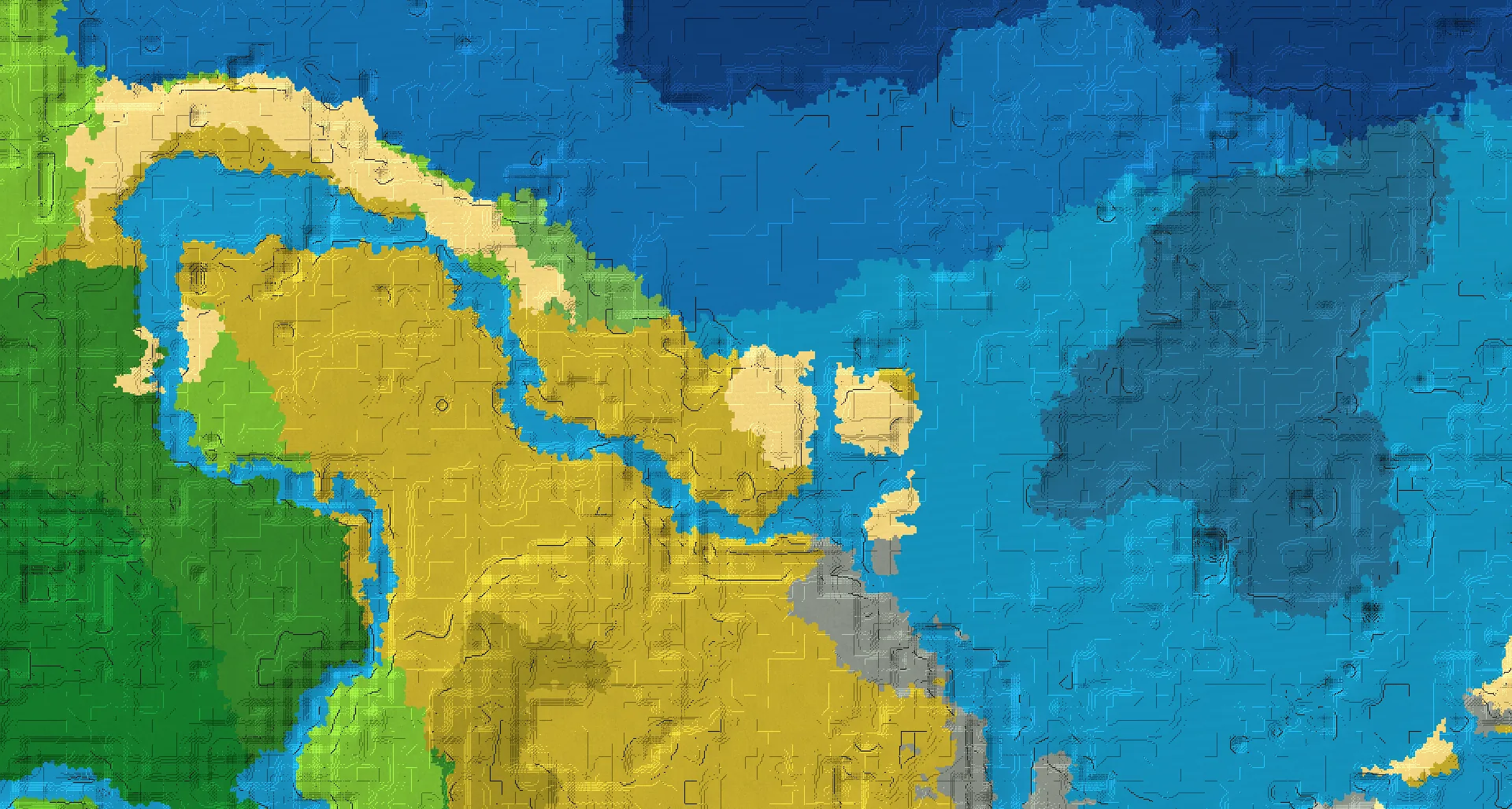 Seed map — Beach Northeast of a Savanna Start