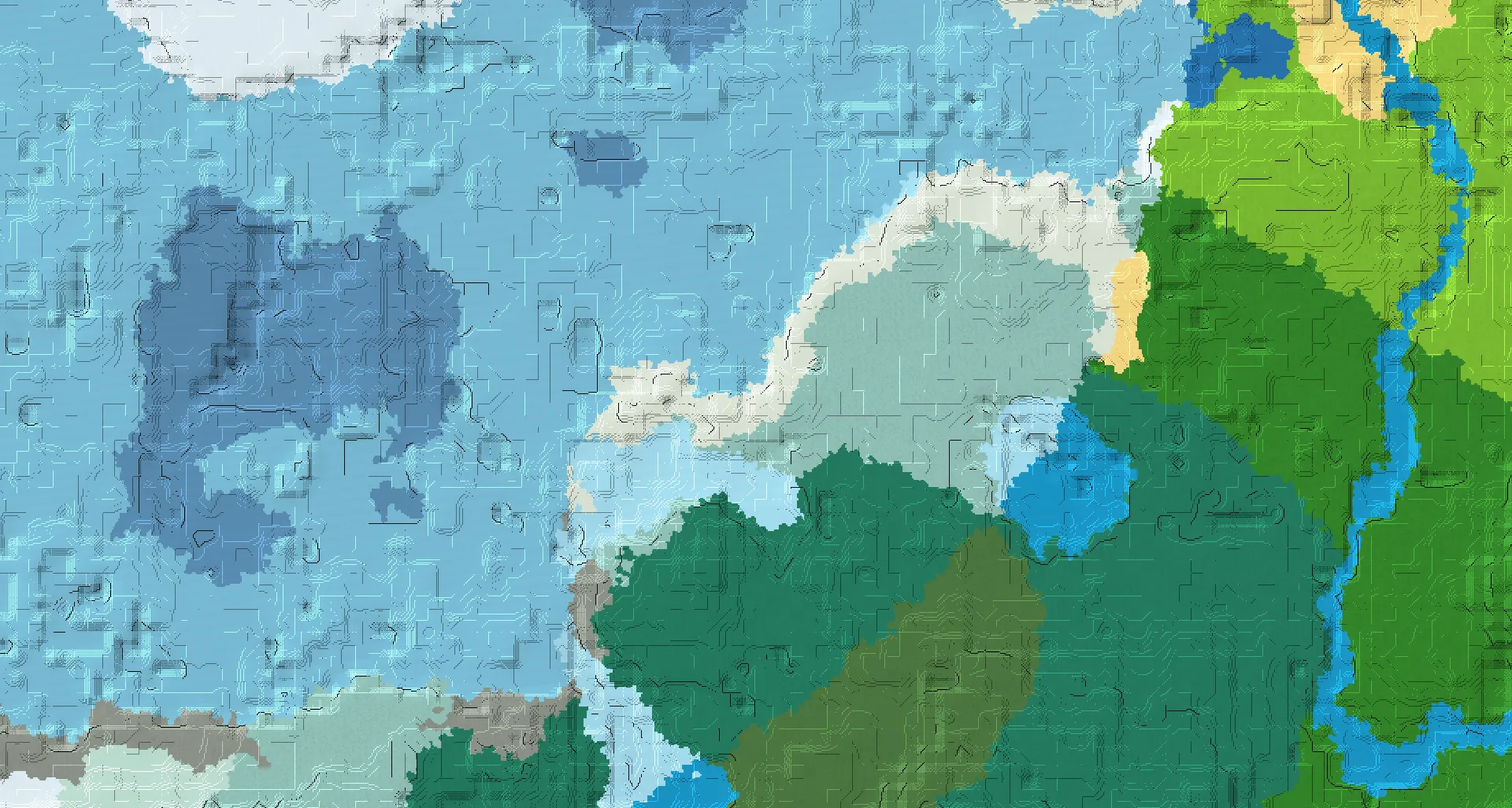 Seed map — Buried Treasure Northeast of a Taiga Start