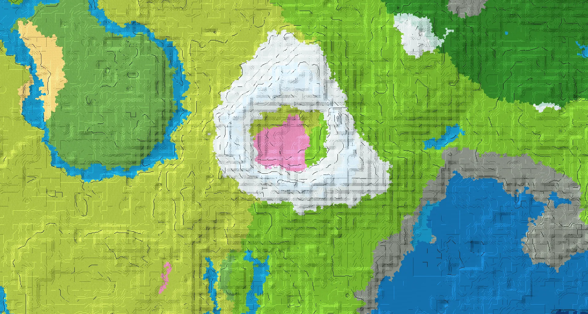 Seed map — Hidden cherry crater