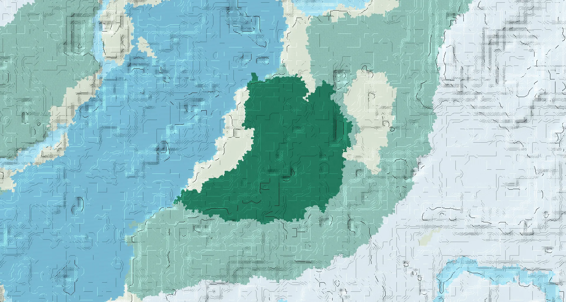 Seed map — Taiga village and Trail ruins