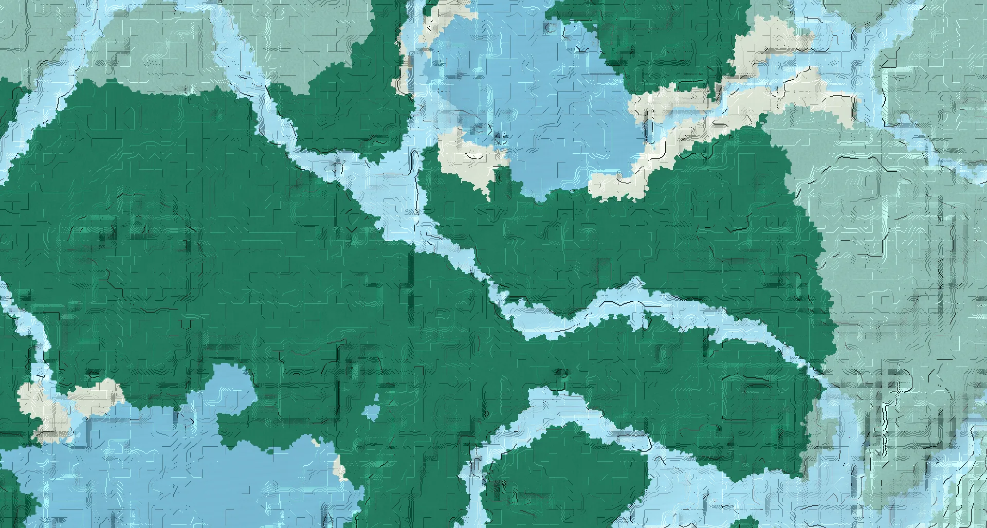 Seed map — Village East of the Taiga Start
