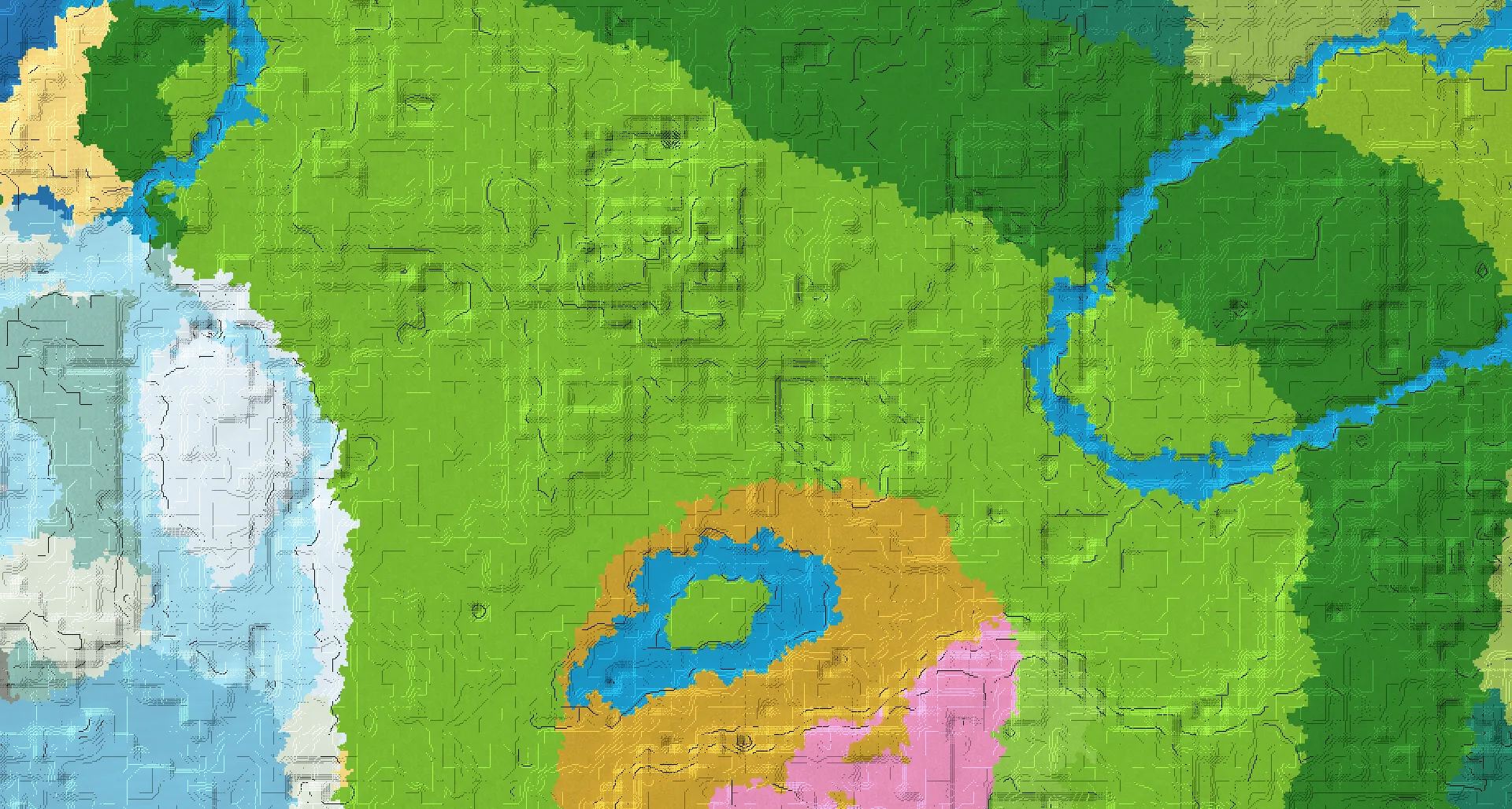 Seed map — Plains village and Pillager outpost