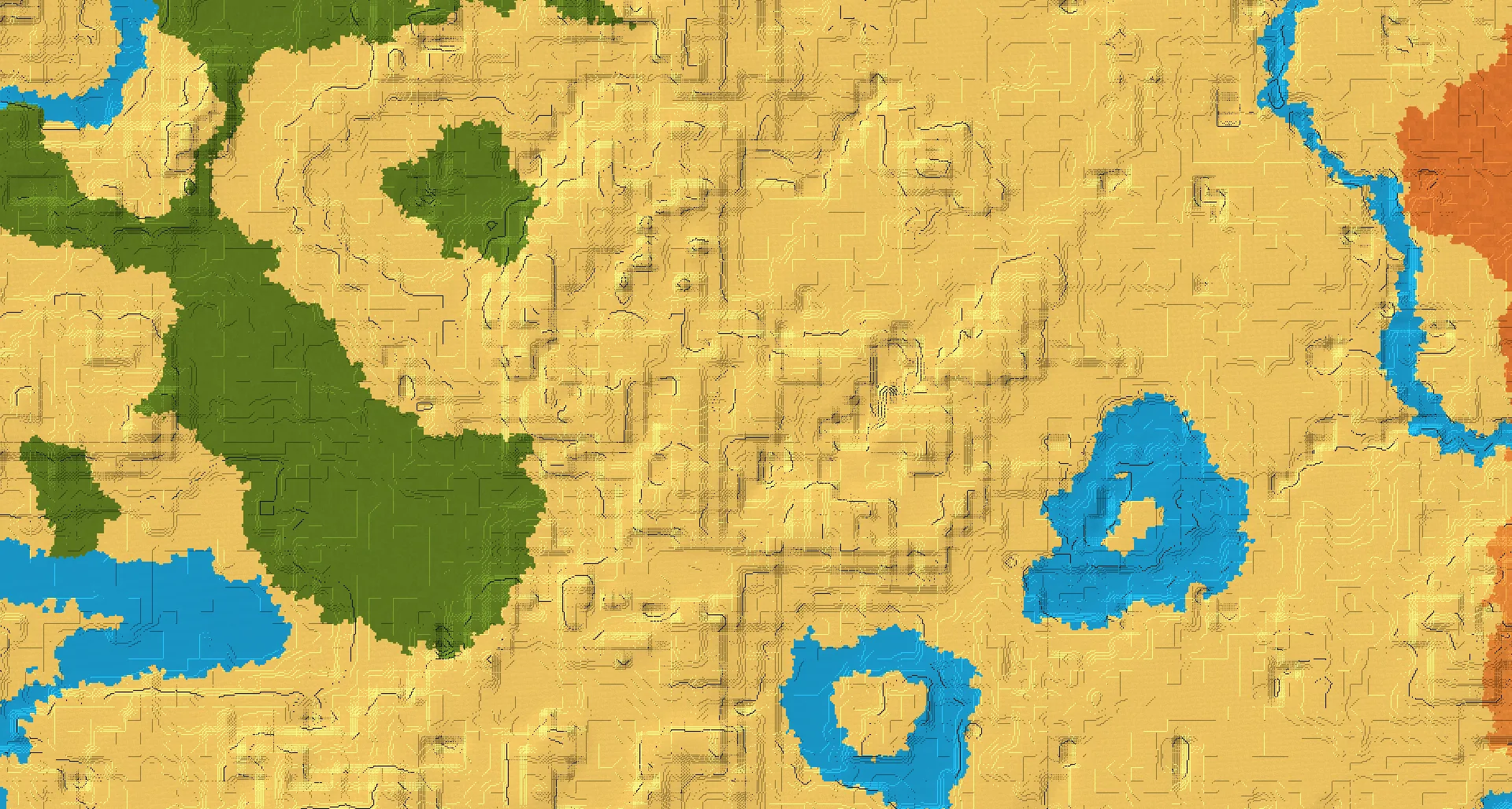 Seed map — Desert Temple East of the Desert Start with Trial Chambers