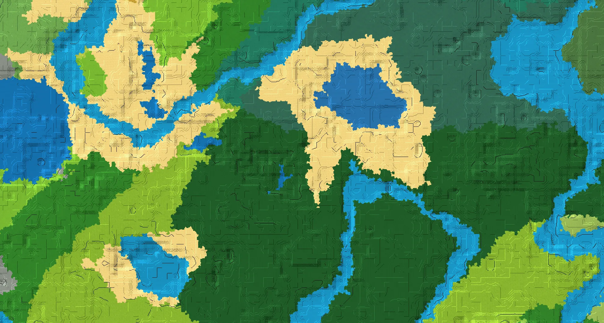 Seed map — Woodland Mansion Southeast of a Flower Forest Start with Ocean Monument