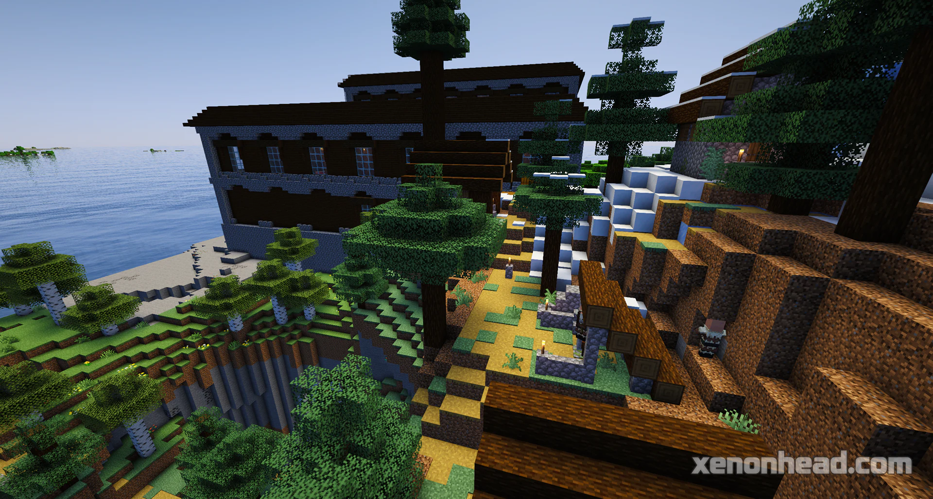 Woodland mansion & village mountain