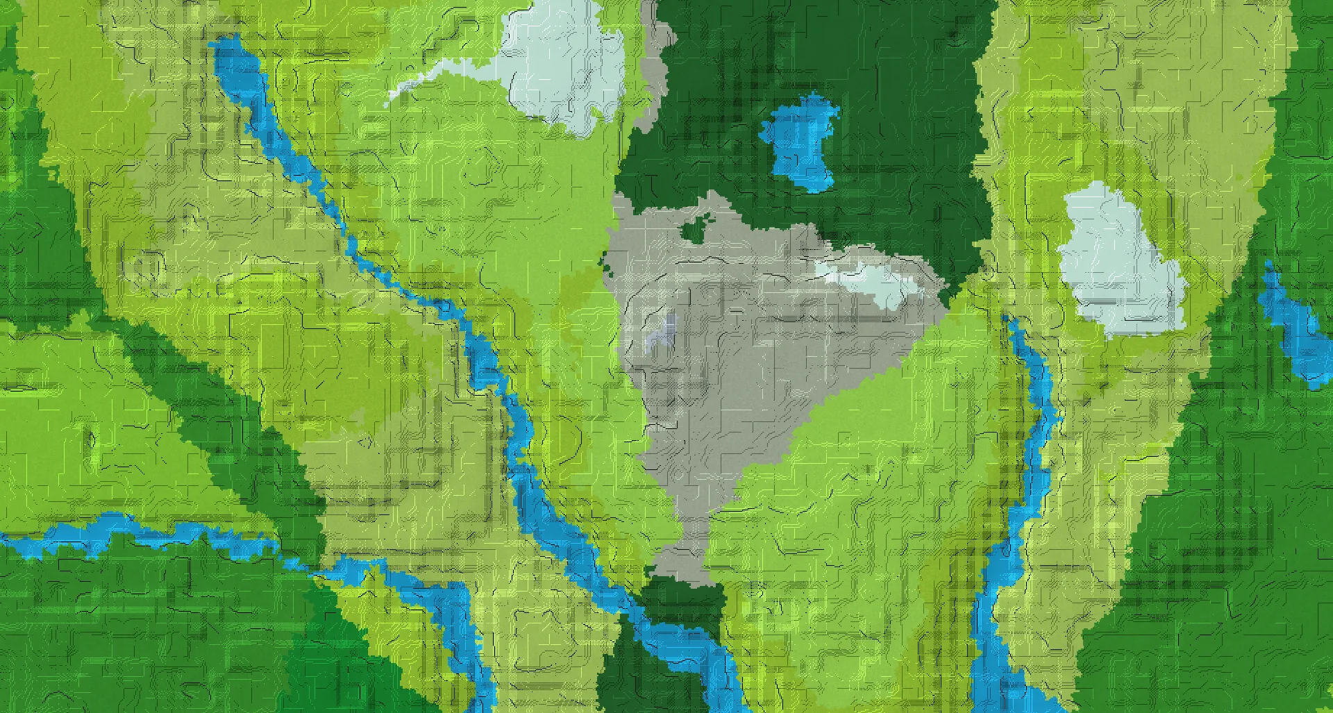 Seed map — Woodland Mansion and Pale Garden from Old Growth Birch Forest