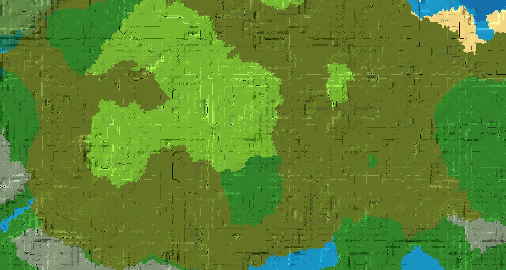 Seed map — Plains Start with Ruined Portal at 0, 0 (Seed 1835692116122134755)